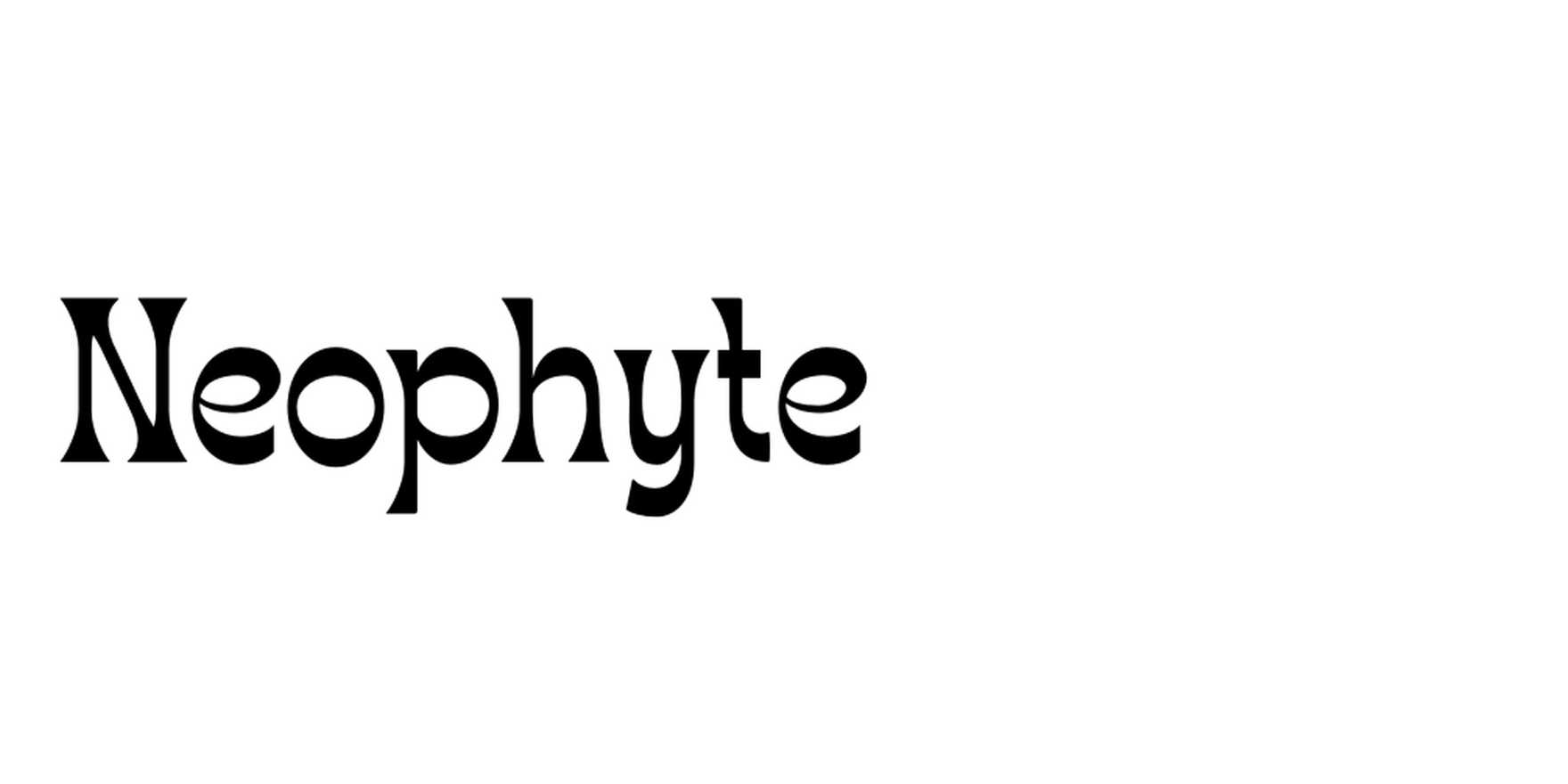 Neophyte in use - Fonts In Use