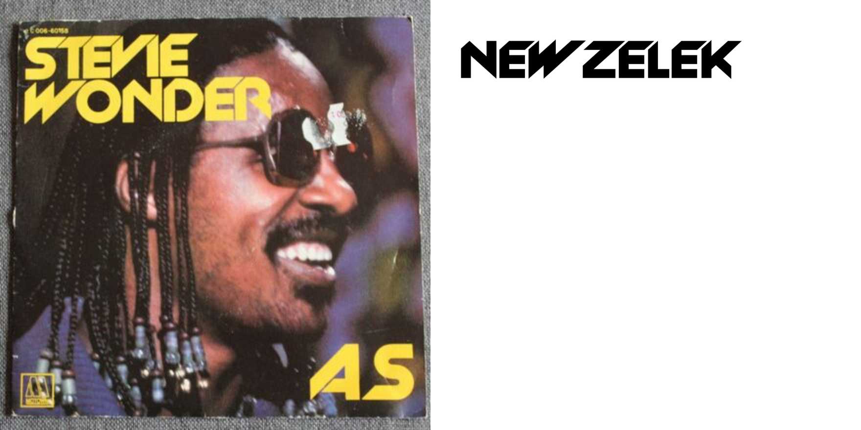 Stevie Wonder – “As” French single cover - Fonts In Use