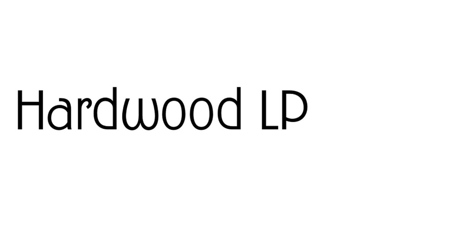 Hardwood LP in use - Fonts In Use