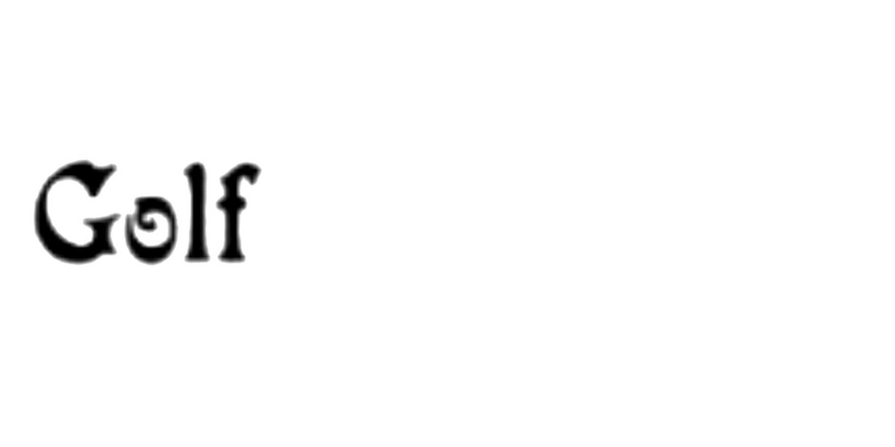 Golf in use - Fonts In Use