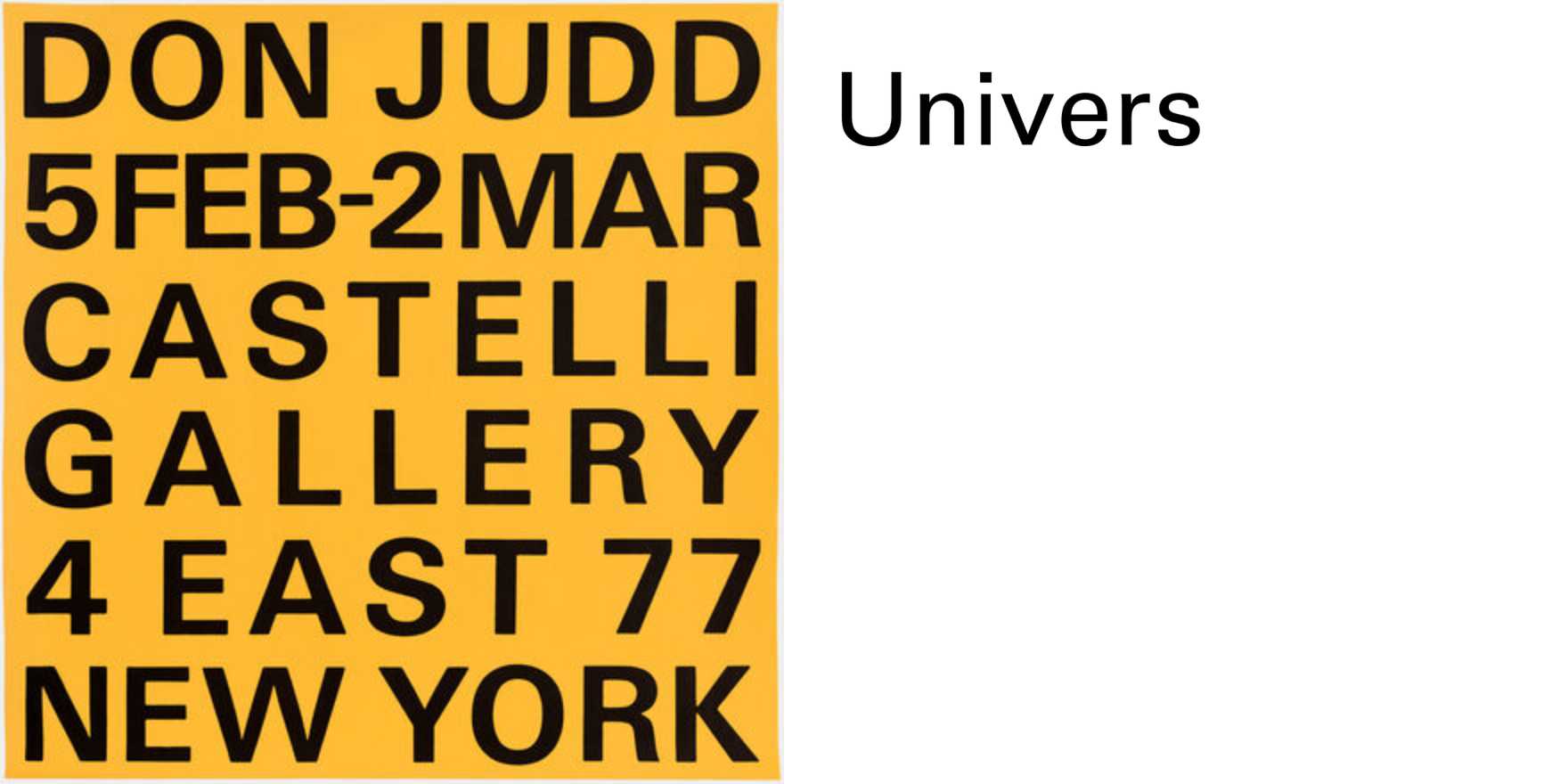 donald judd 人気 ポスター