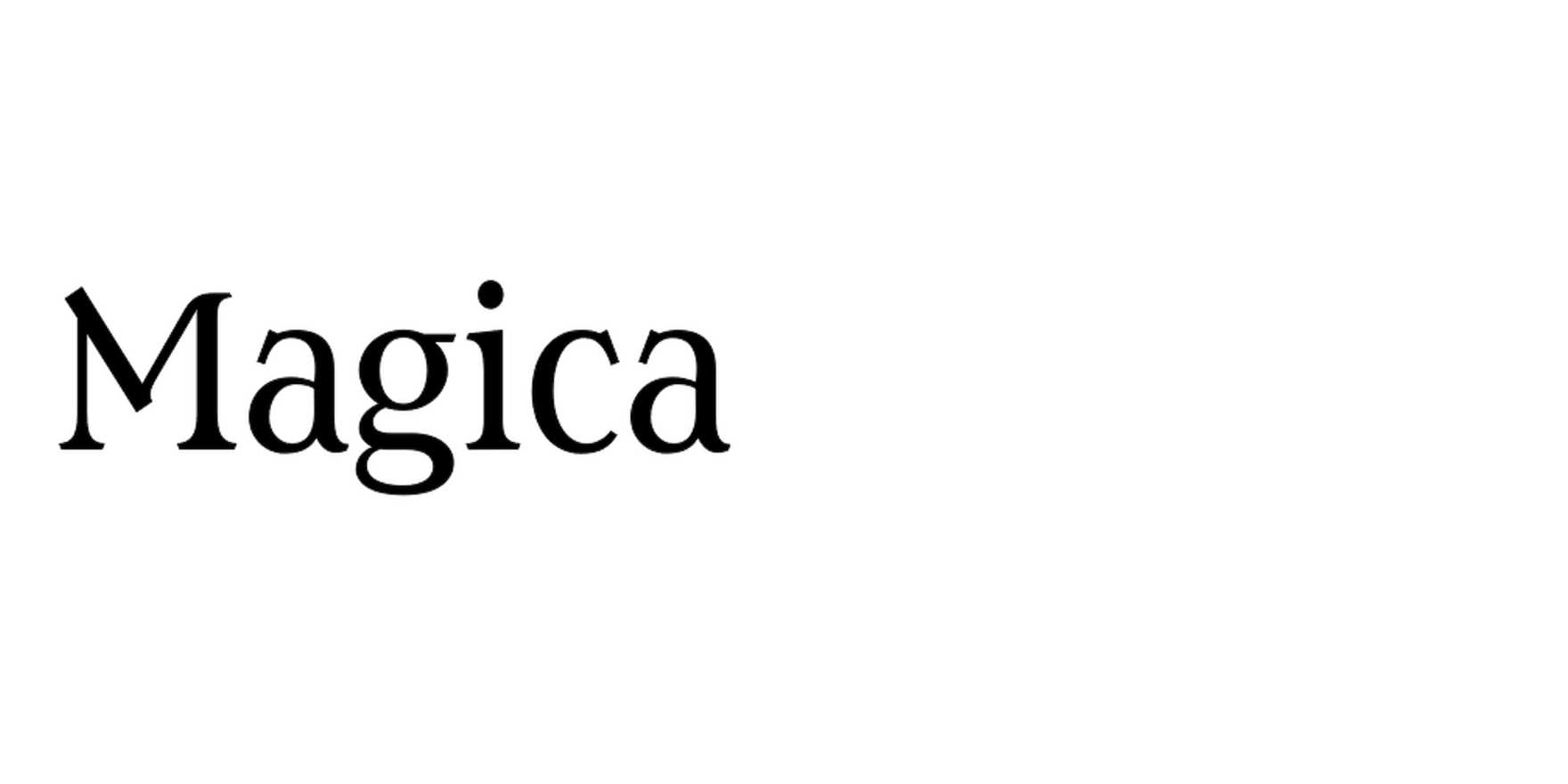 Magica in use - Fonts In Use
