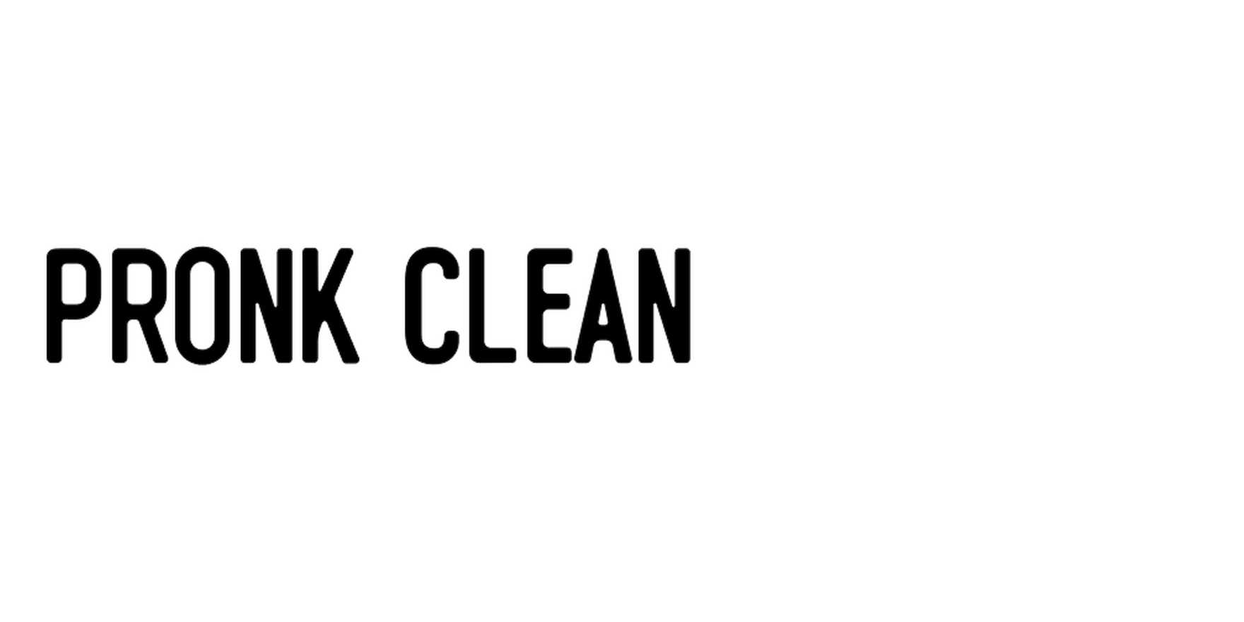 PRONK Clean in use - Fonts In Use