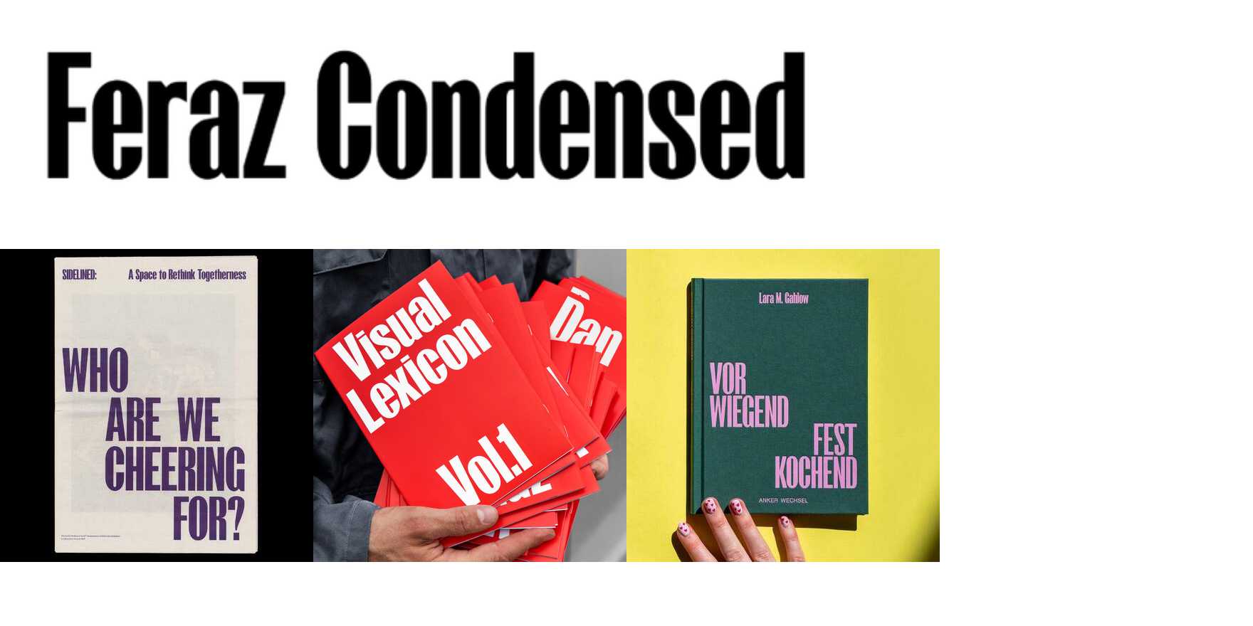 Feraz Condensed in use - Fonts In Use