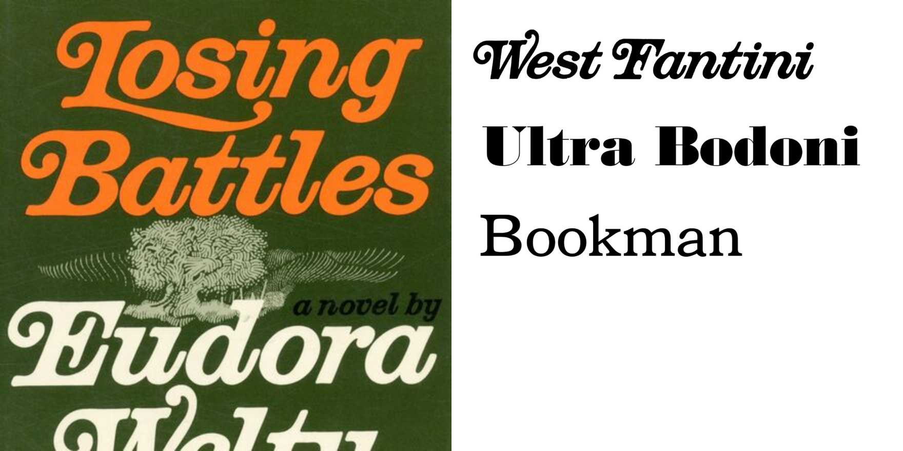 Losing Battles by Eudora Welty - Fonts In Use