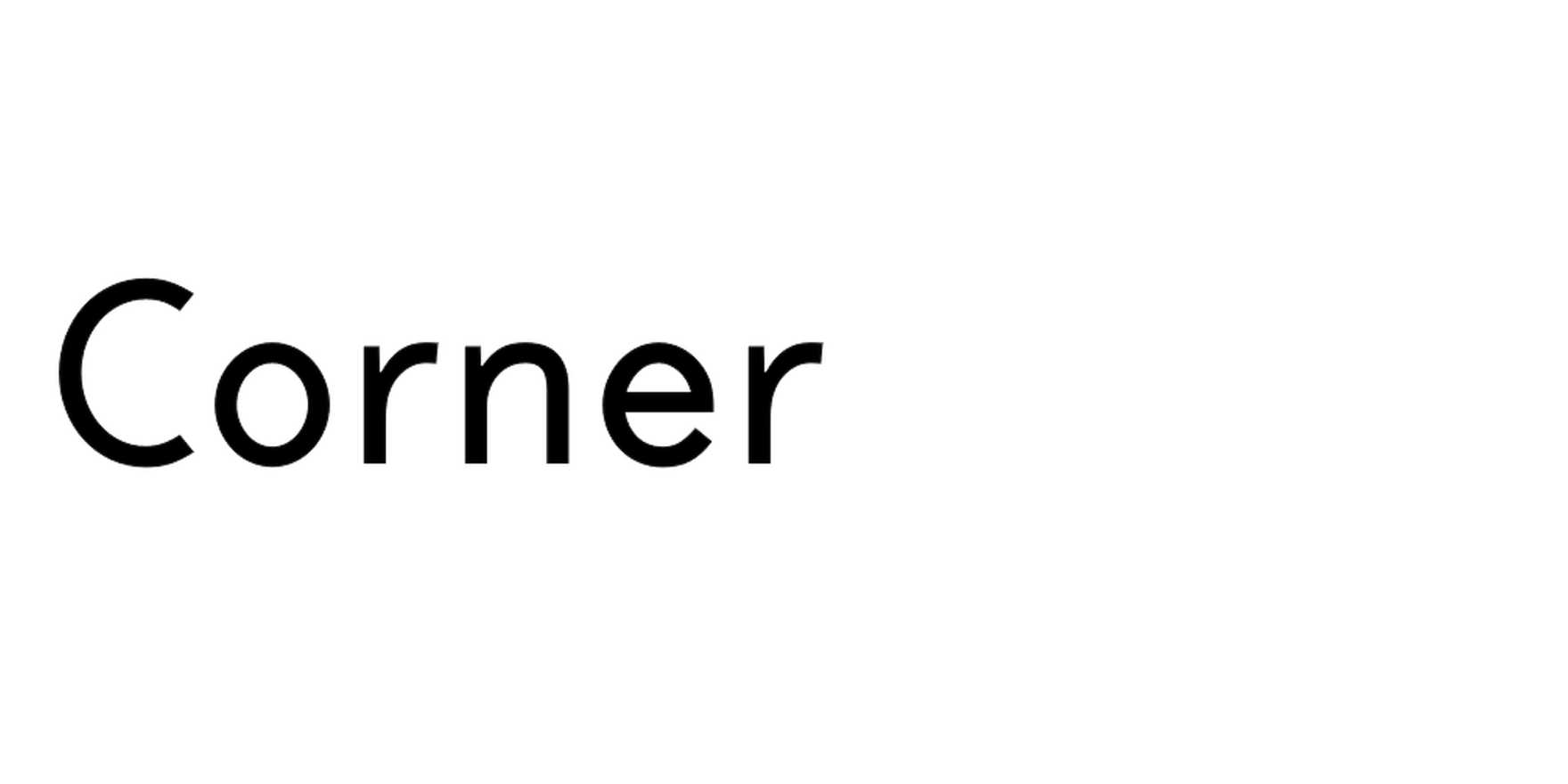 Corner in use - Fonts In Use