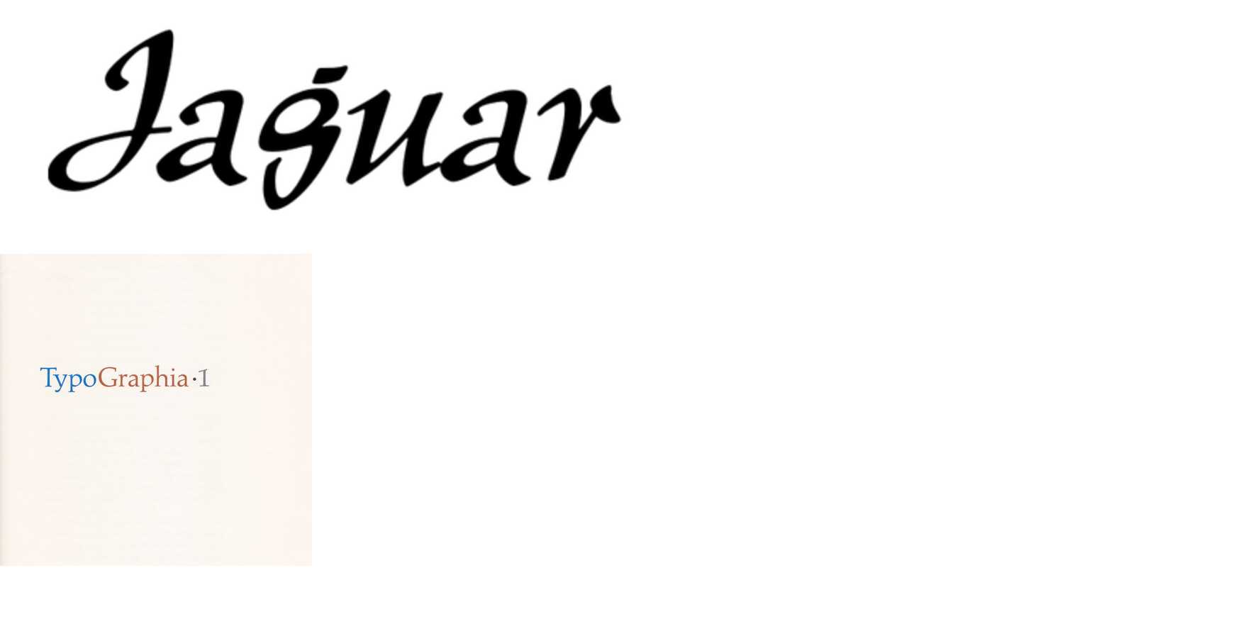 Jaguar in use - Fonts In Use