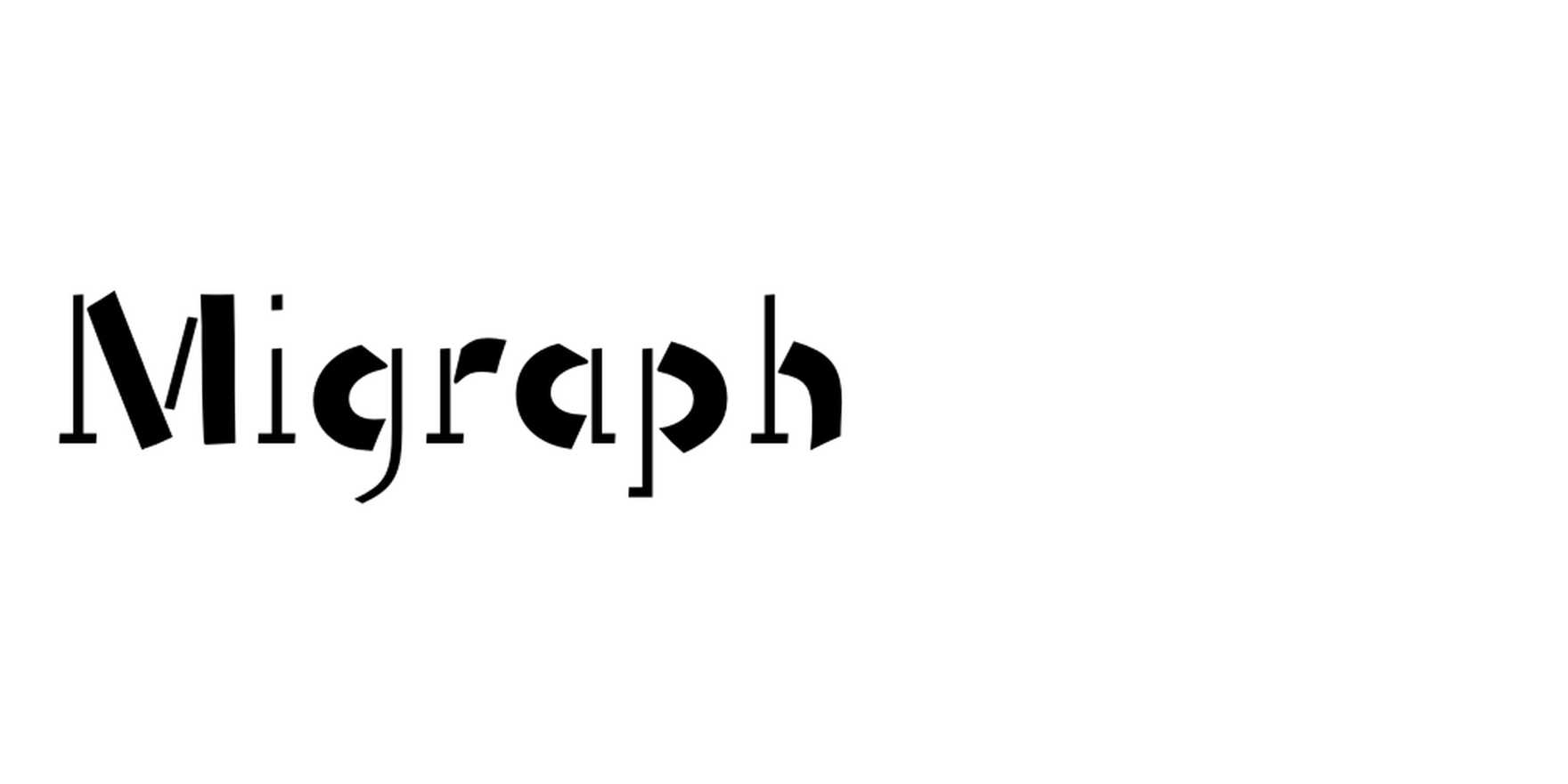Migraph in use - Fonts In Use