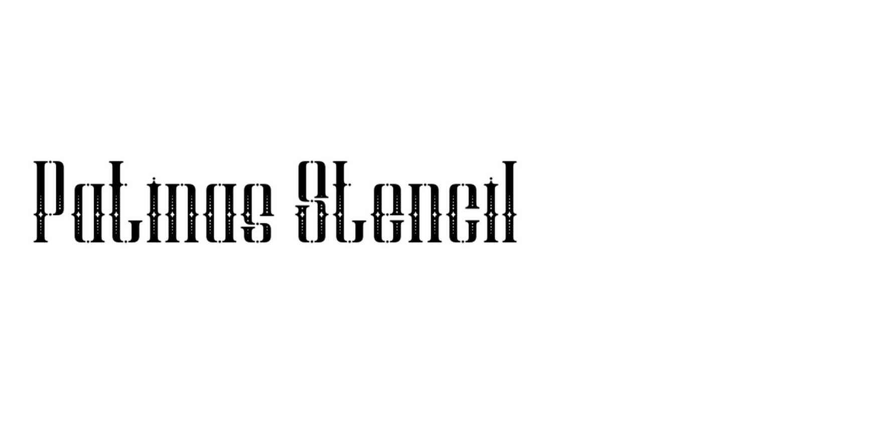 Patinas Stencil in use - Fonts In Use