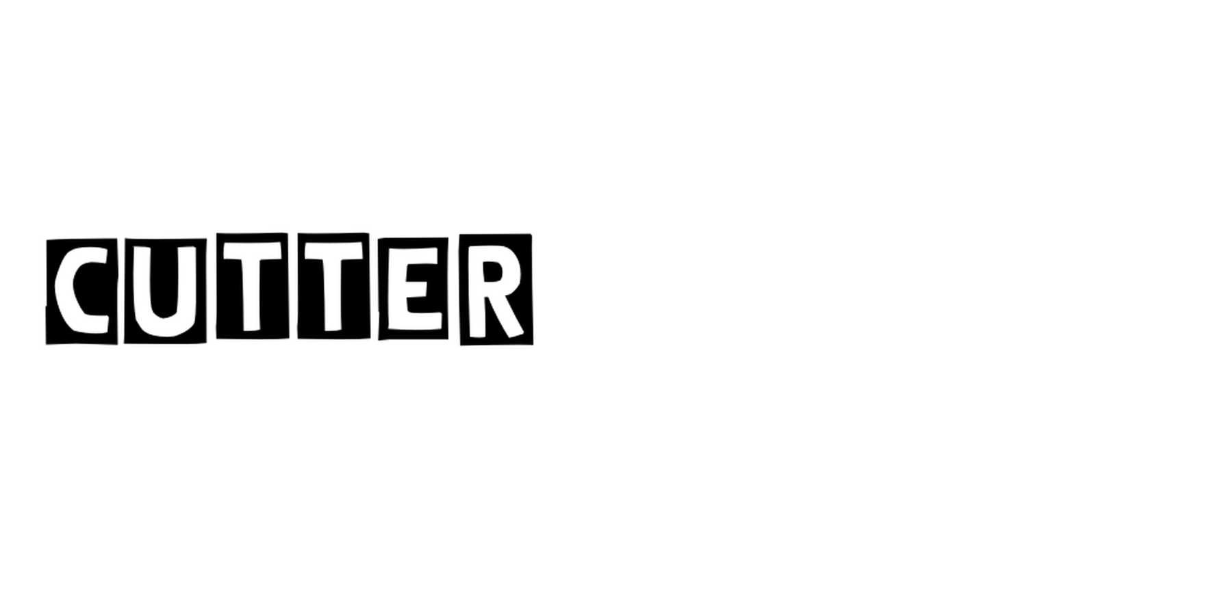 Cutter in use - Fonts In Use