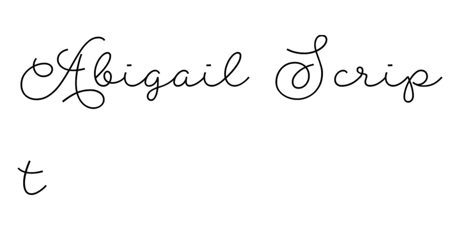 Abigail Script in use - Fonts In Use
