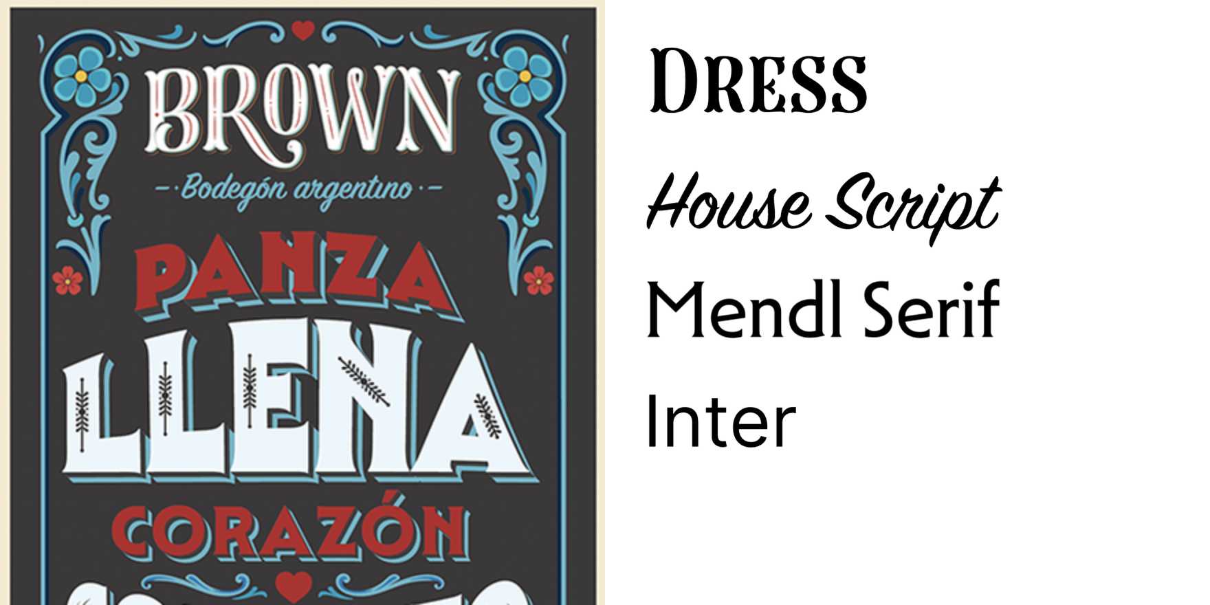 Brown, Bodegón argentino branding