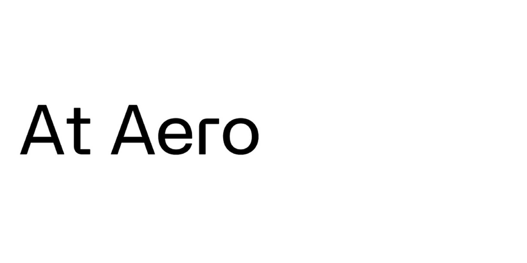 At Aero in use - Fonts In Use