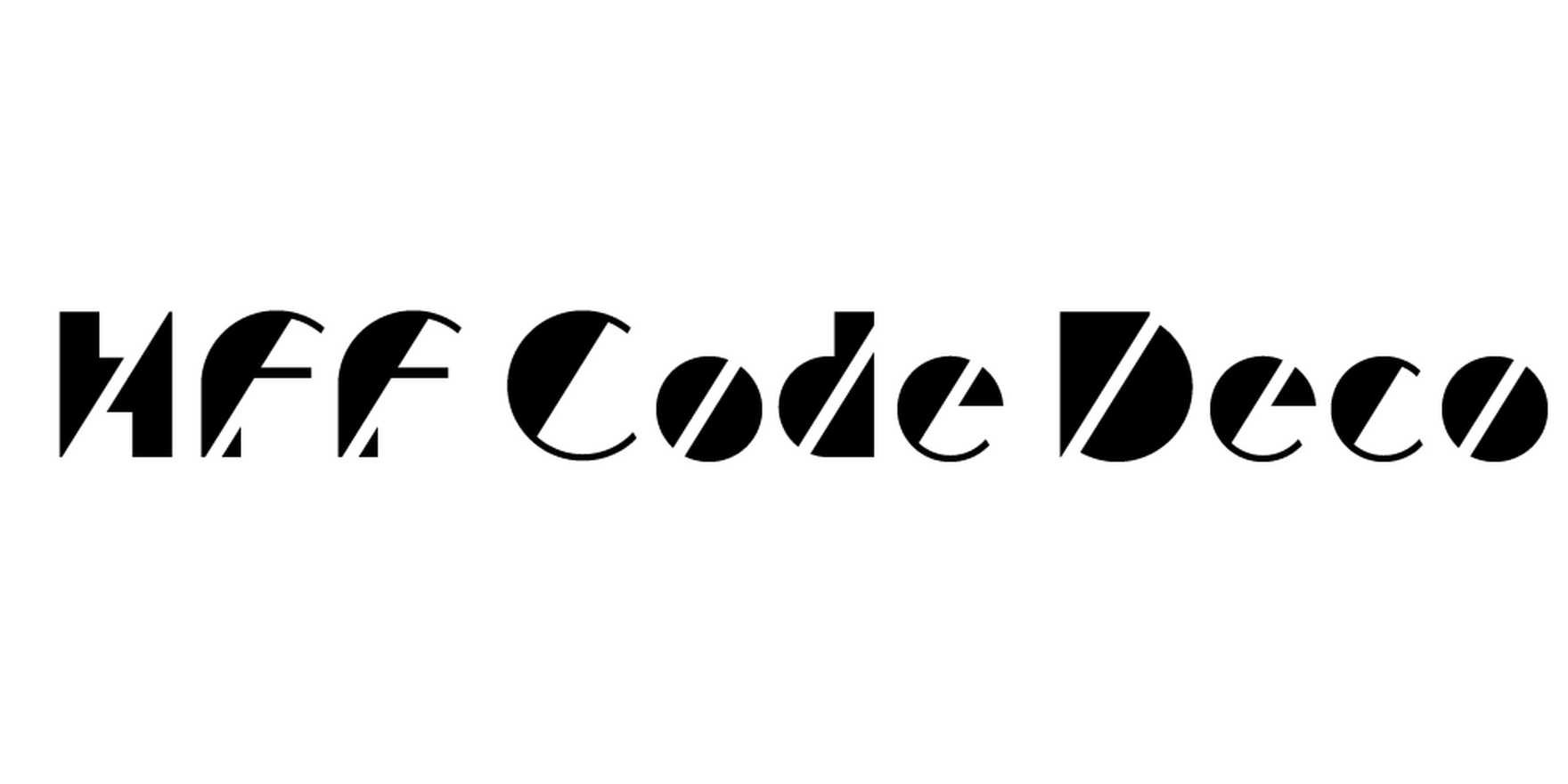 HFF Code Deco in use - Fonts In Use