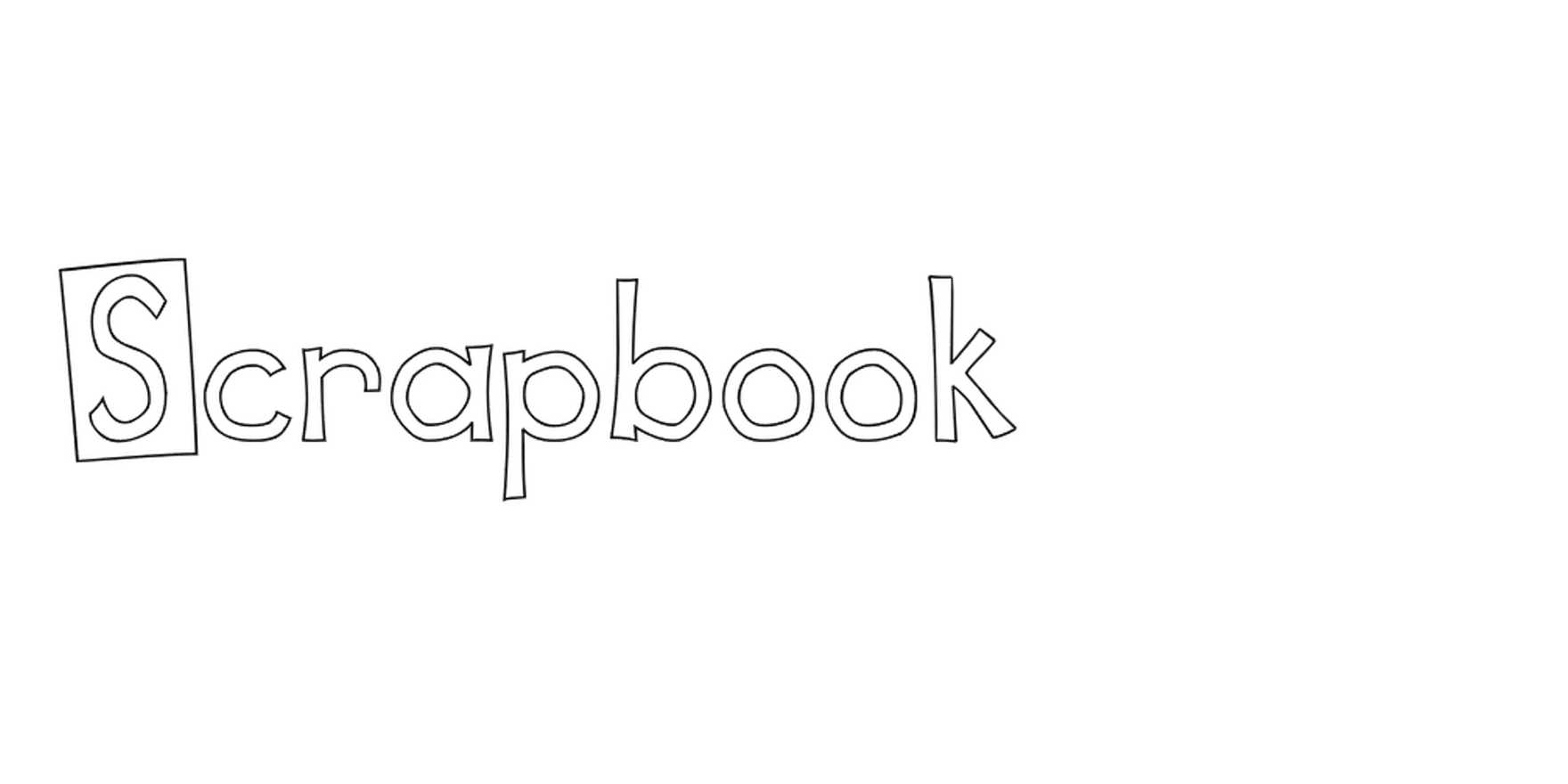 Scrapbook in use - Fonts In Use