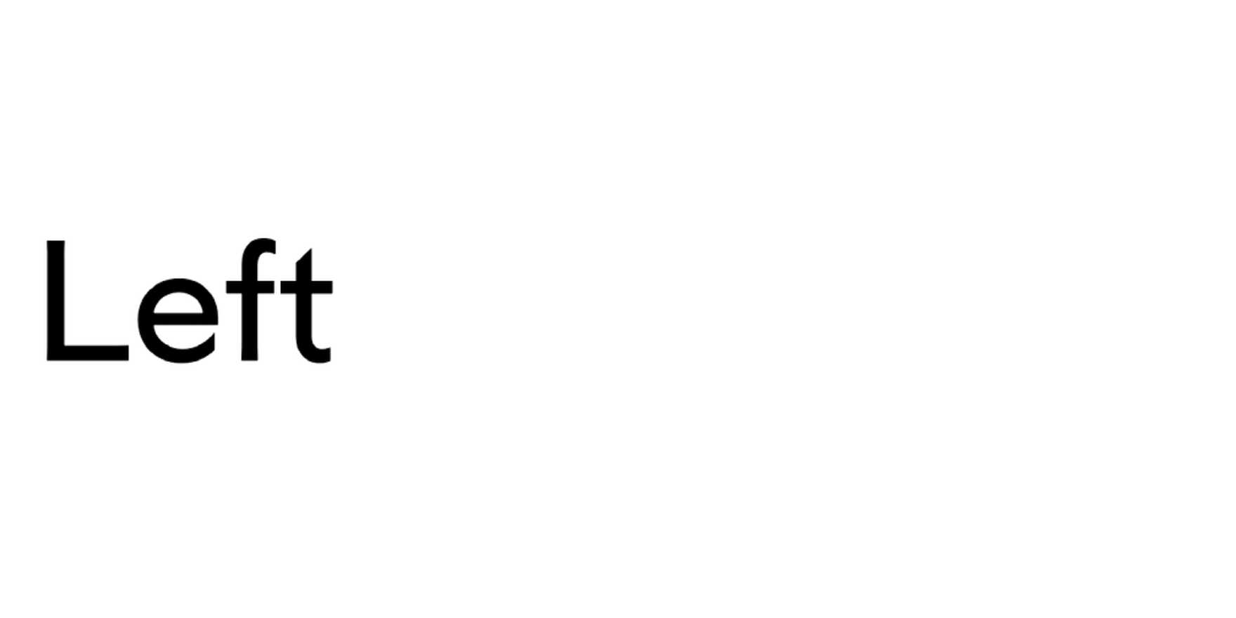 Left in use - Fonts In Use