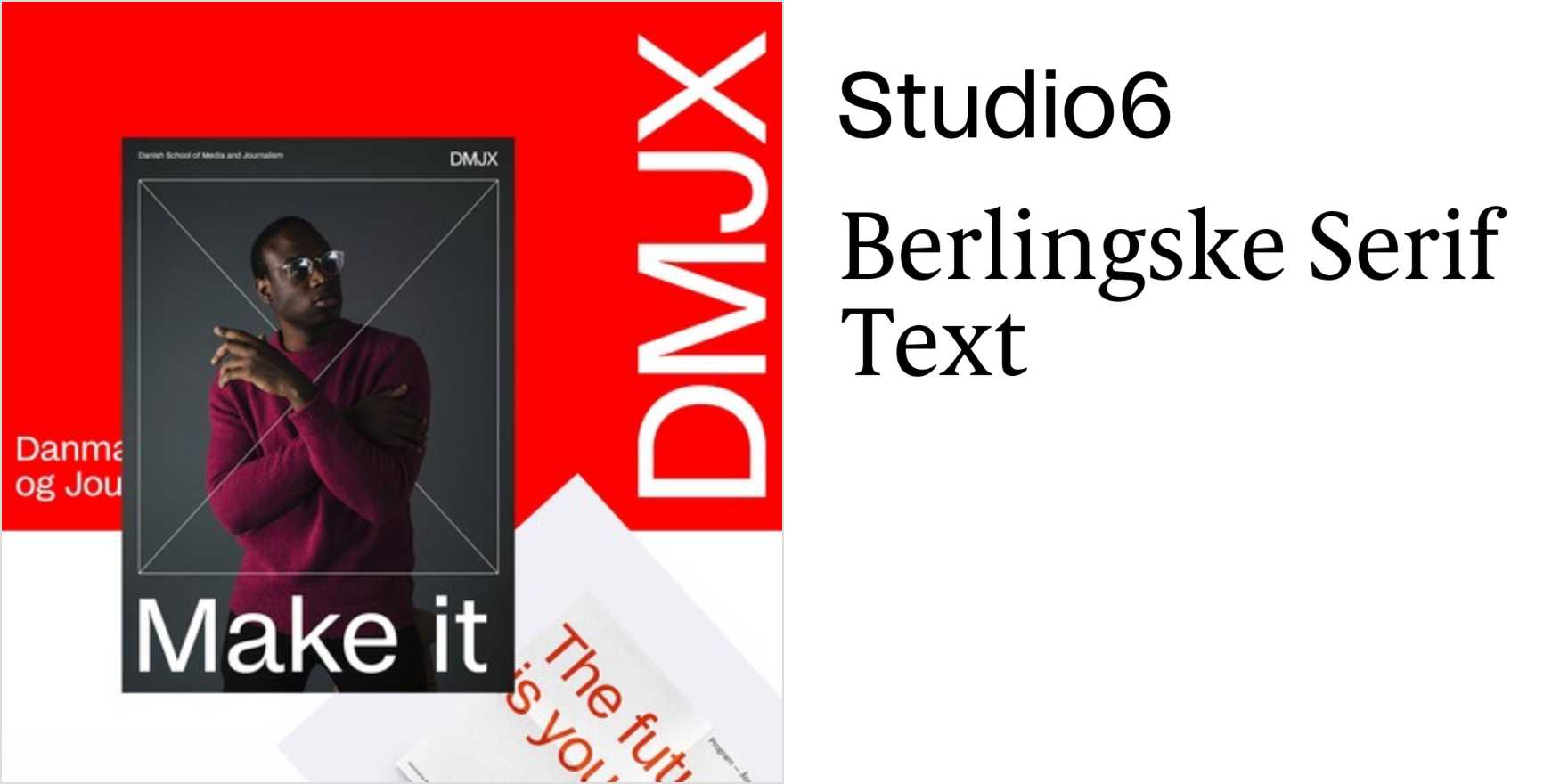 DMJX identity and website - Fonts In Use