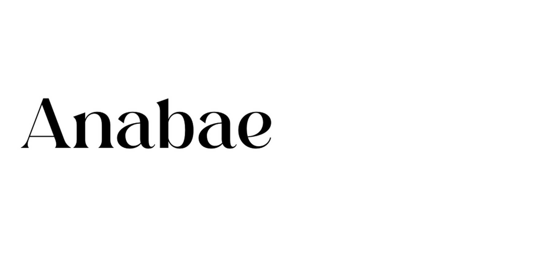 Anabae in use - Fonts In Use