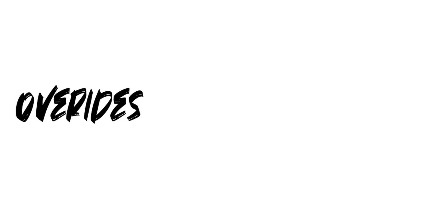 Overides in use - Fonts In Use