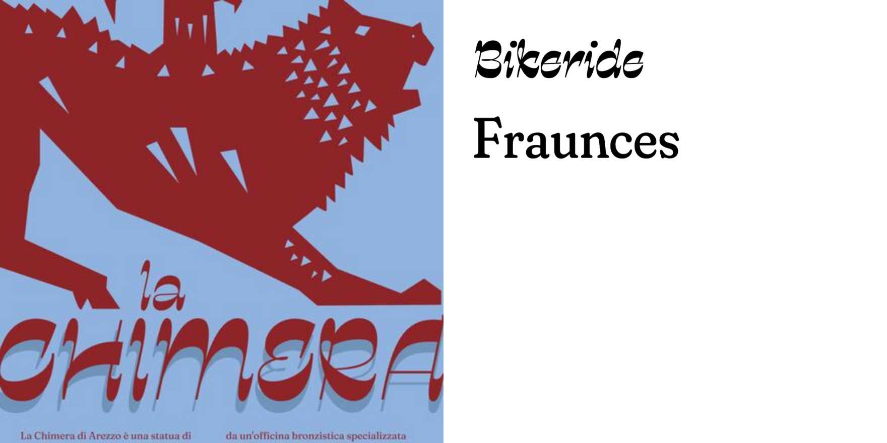 “La Chimera di Arezzo” posters