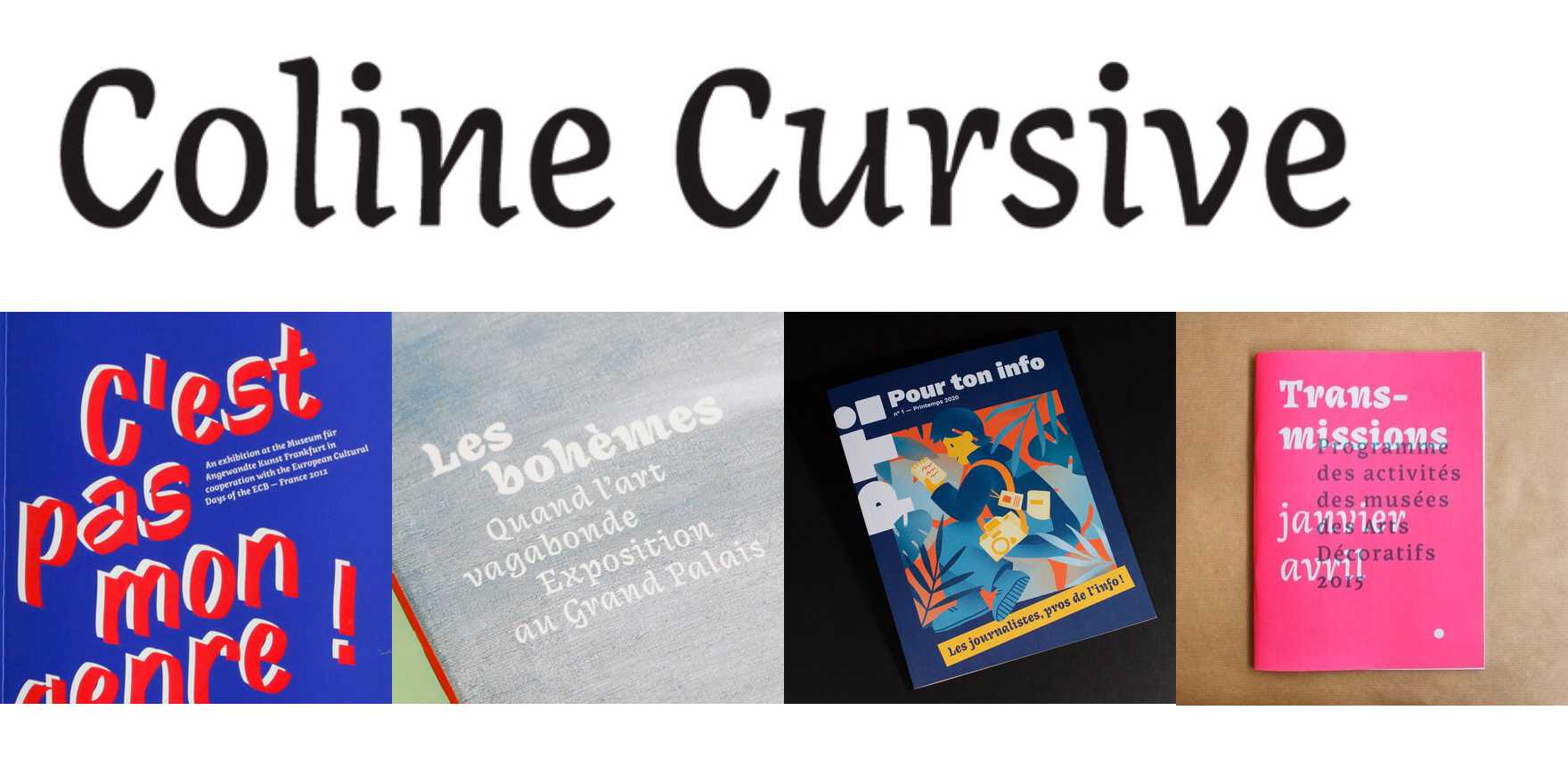 Coline Cursive in use - Fonts In Use