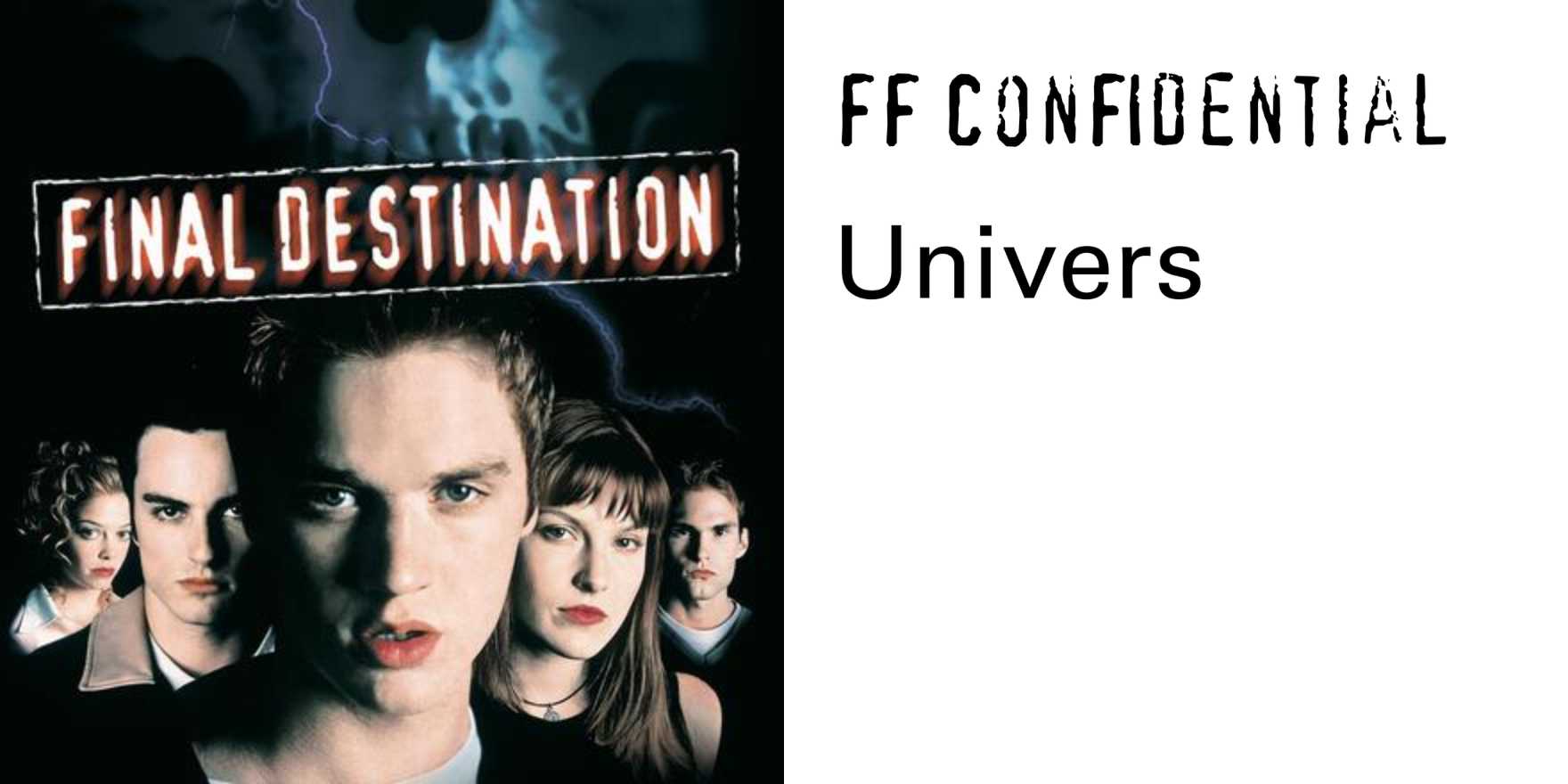 Final Destination (2000) movie poster - Fonts In Use