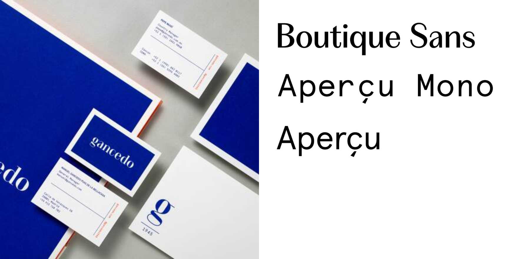 Gancedo - Fonts In Use