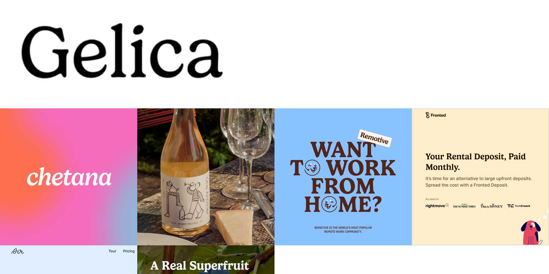 Gelica in use - Fonts In Use