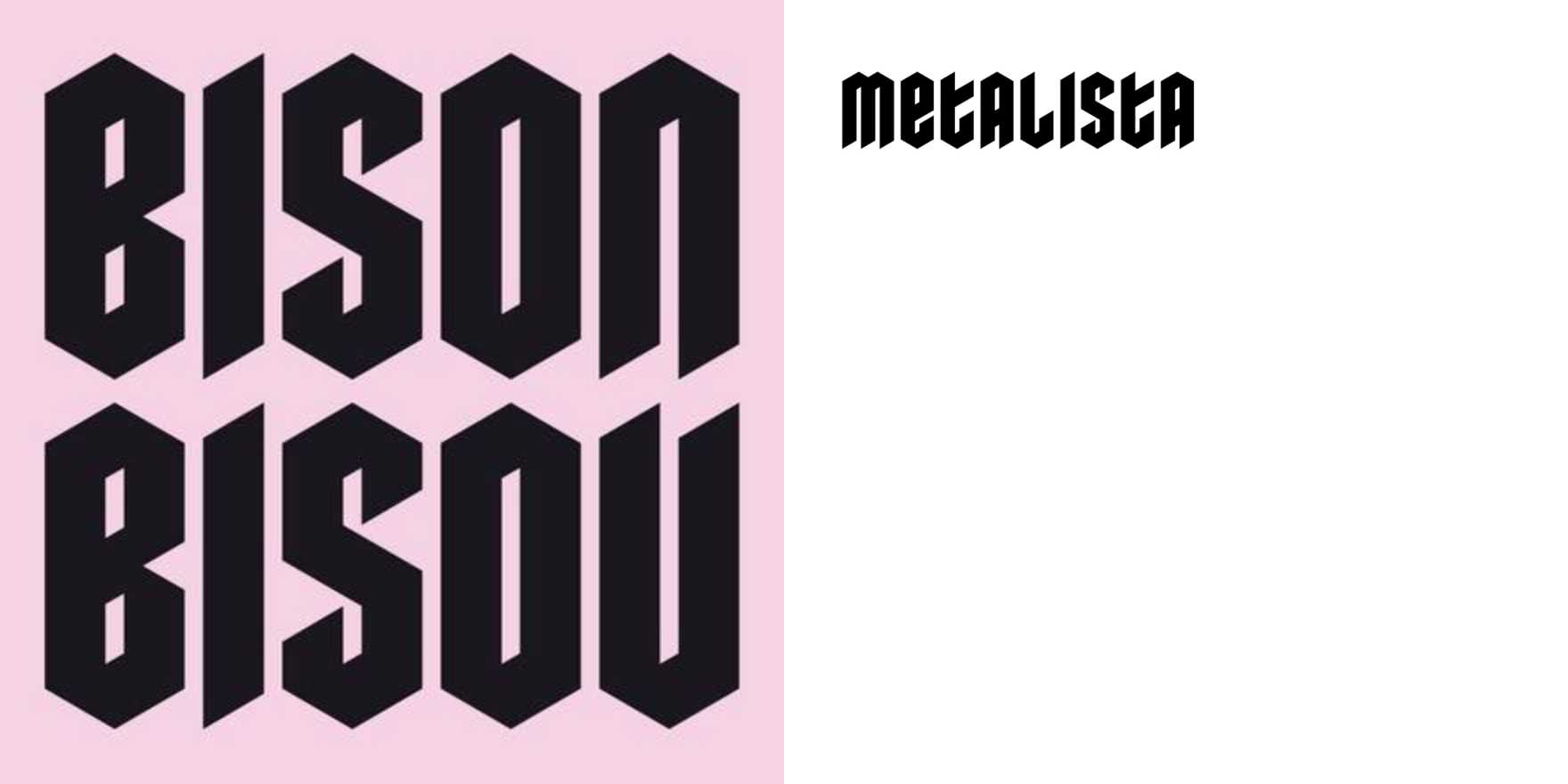 Bison Bisou - Fonts In Use