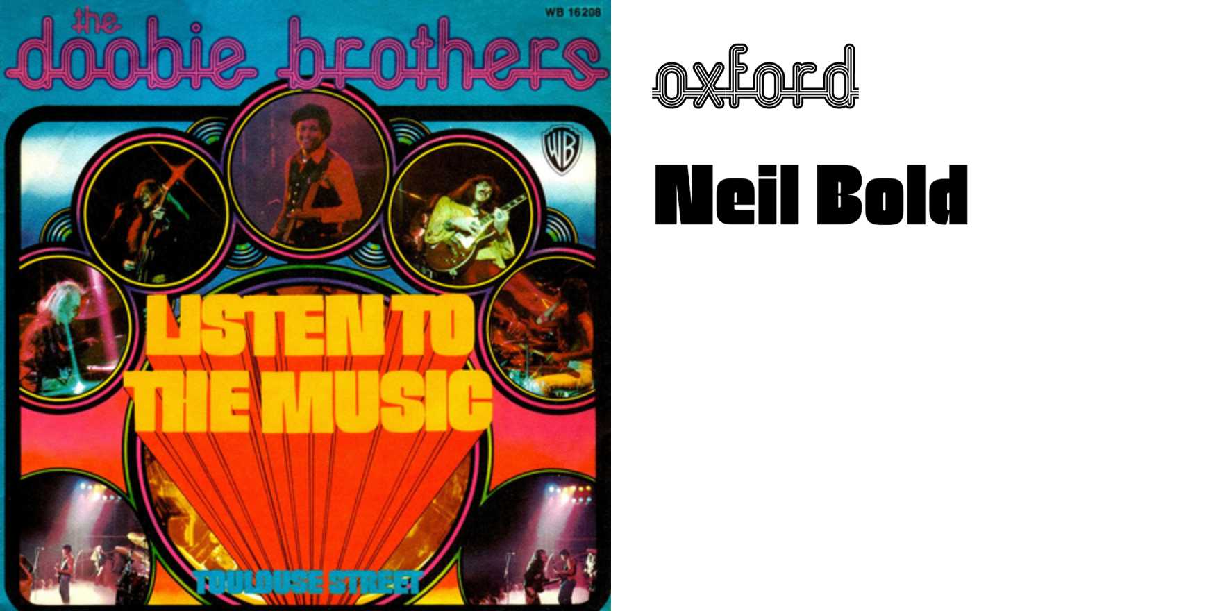 The Doobie Brothers – “Listen To The Music” German single cover