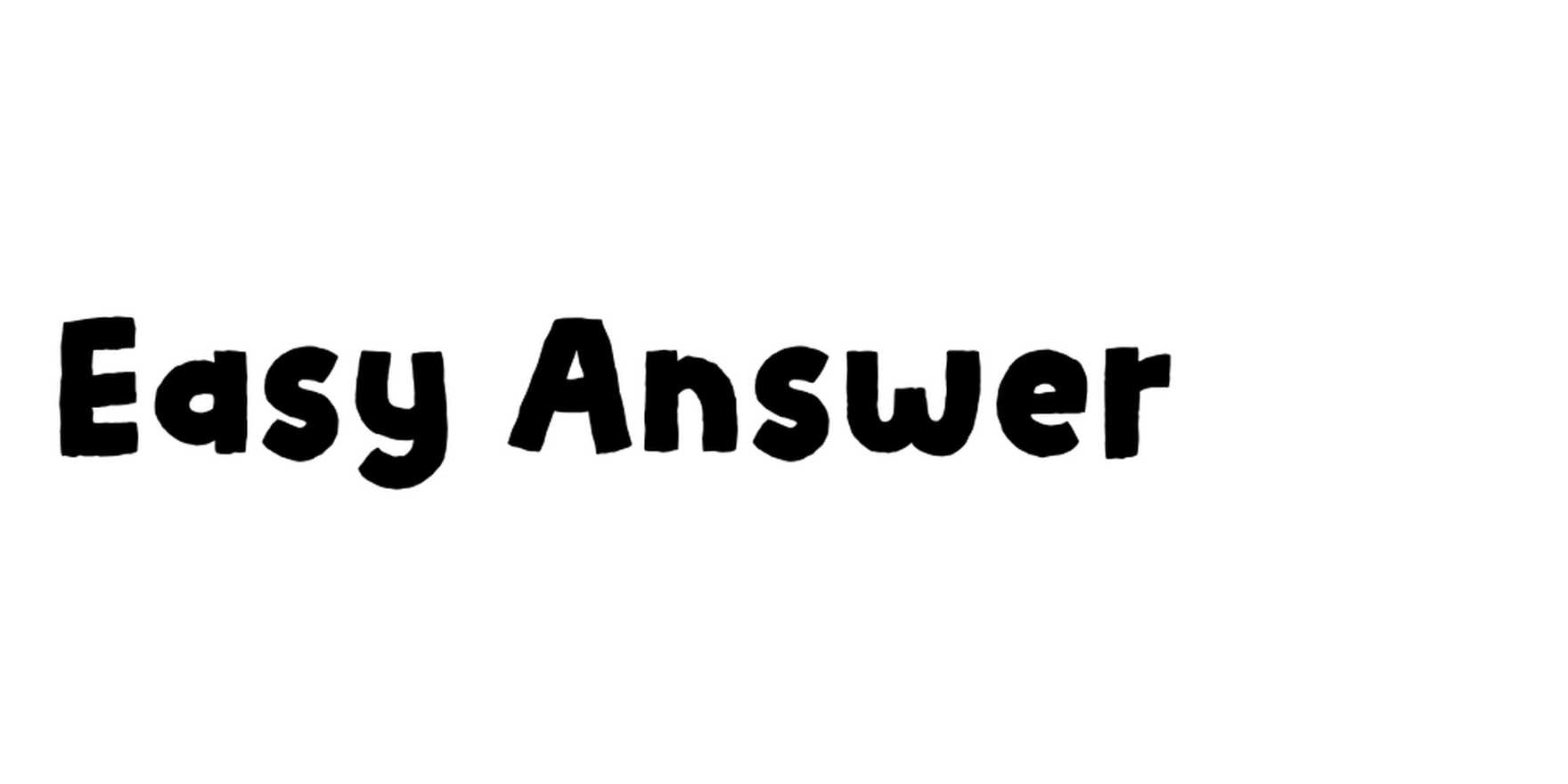 Easy Answer in use - Fonts In Use