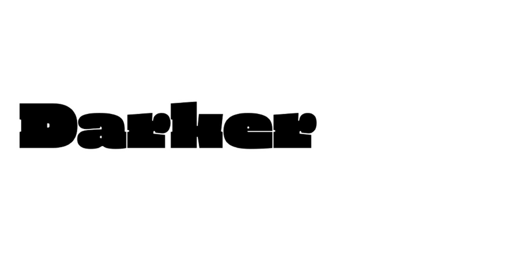 Darker in use - Fonts In Use