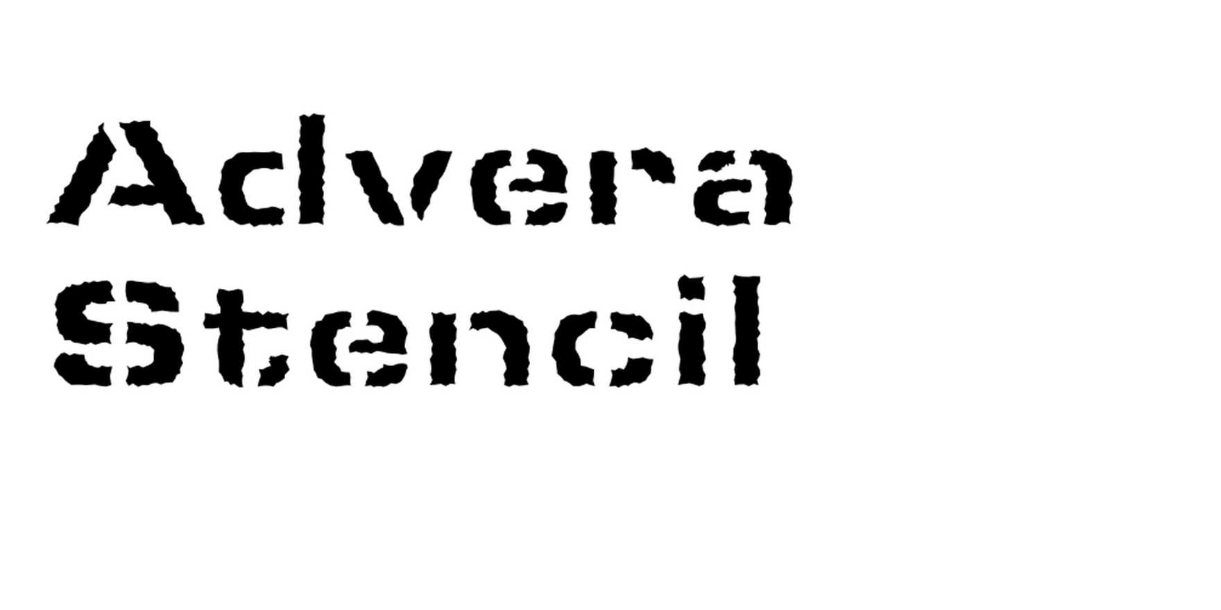 Advera Stencil in use - Fonts In Use