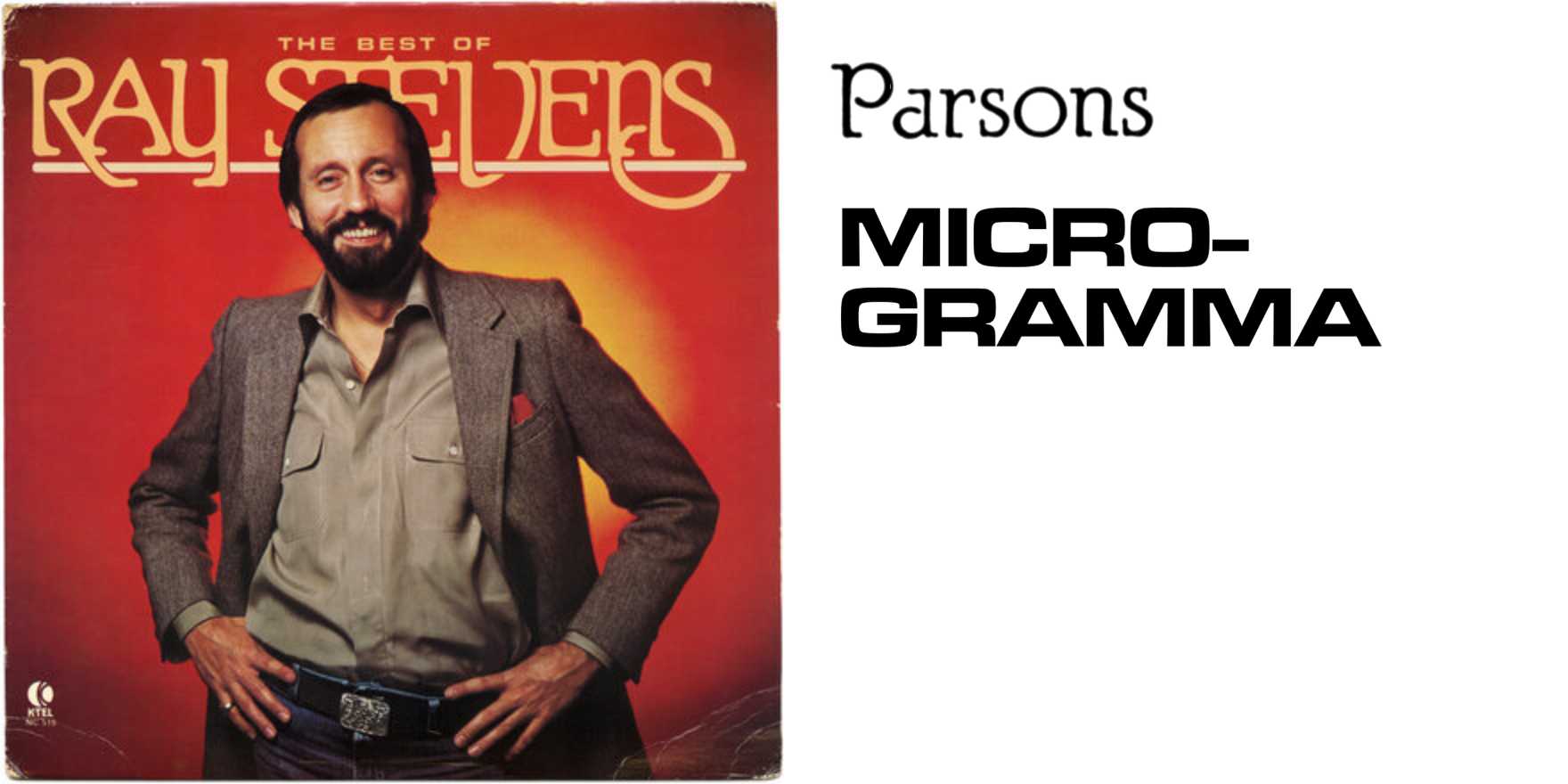 The Best of Ray Stevens album art - Fonts In Use