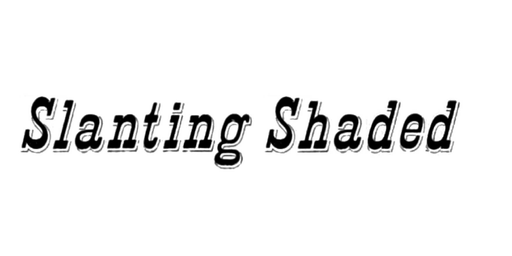 Slanting Shaded in use - Fonts In Use
