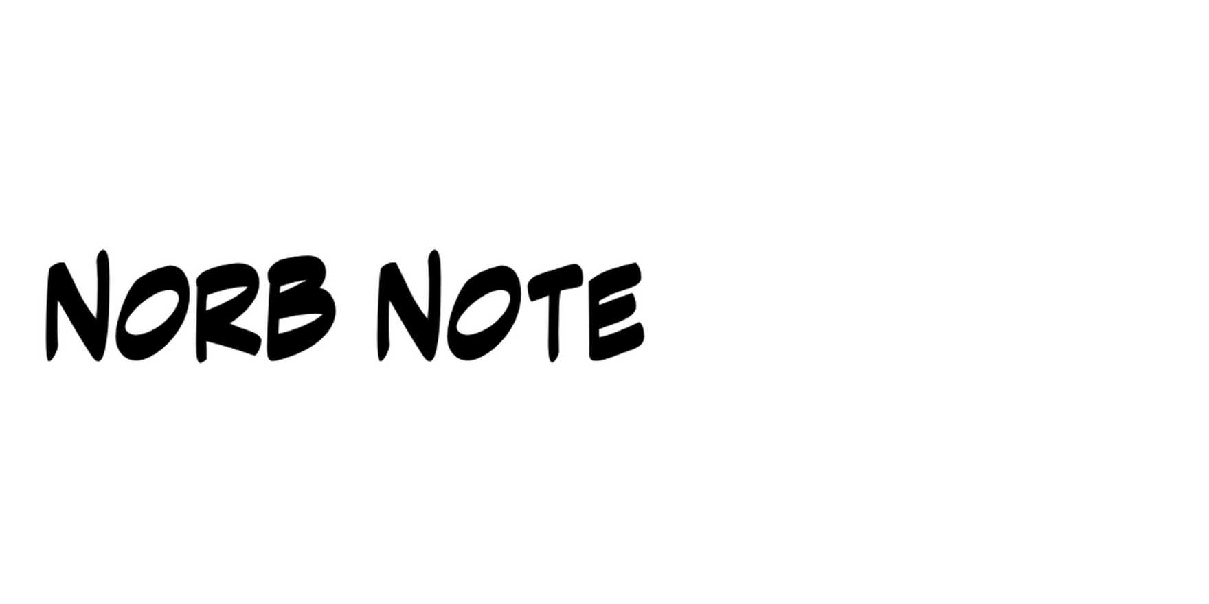 NorB Note in use - Fonts In Use