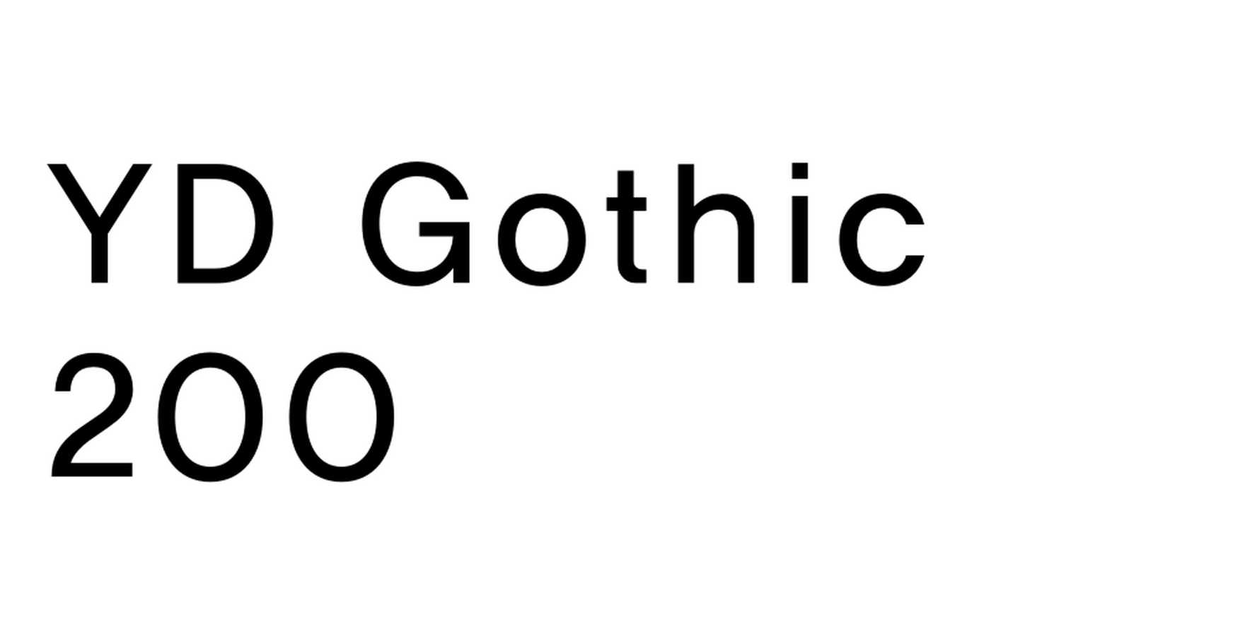 YD Gothic 200 in use - Fonts In Use
