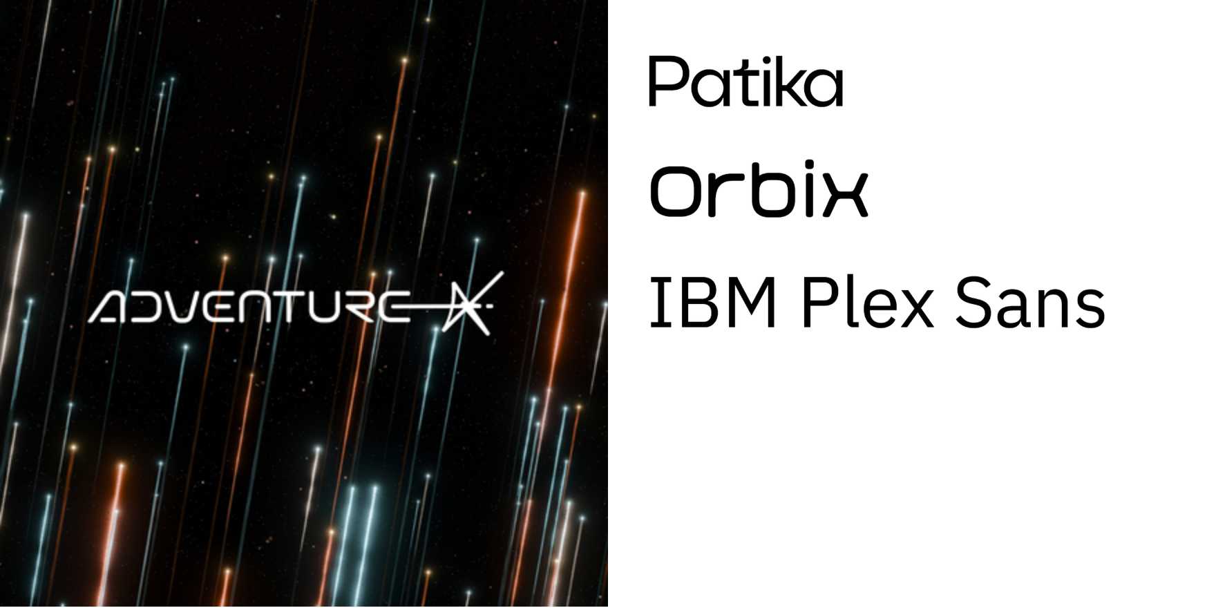 AdventureX 2025 Hackathon - Fonts In Use