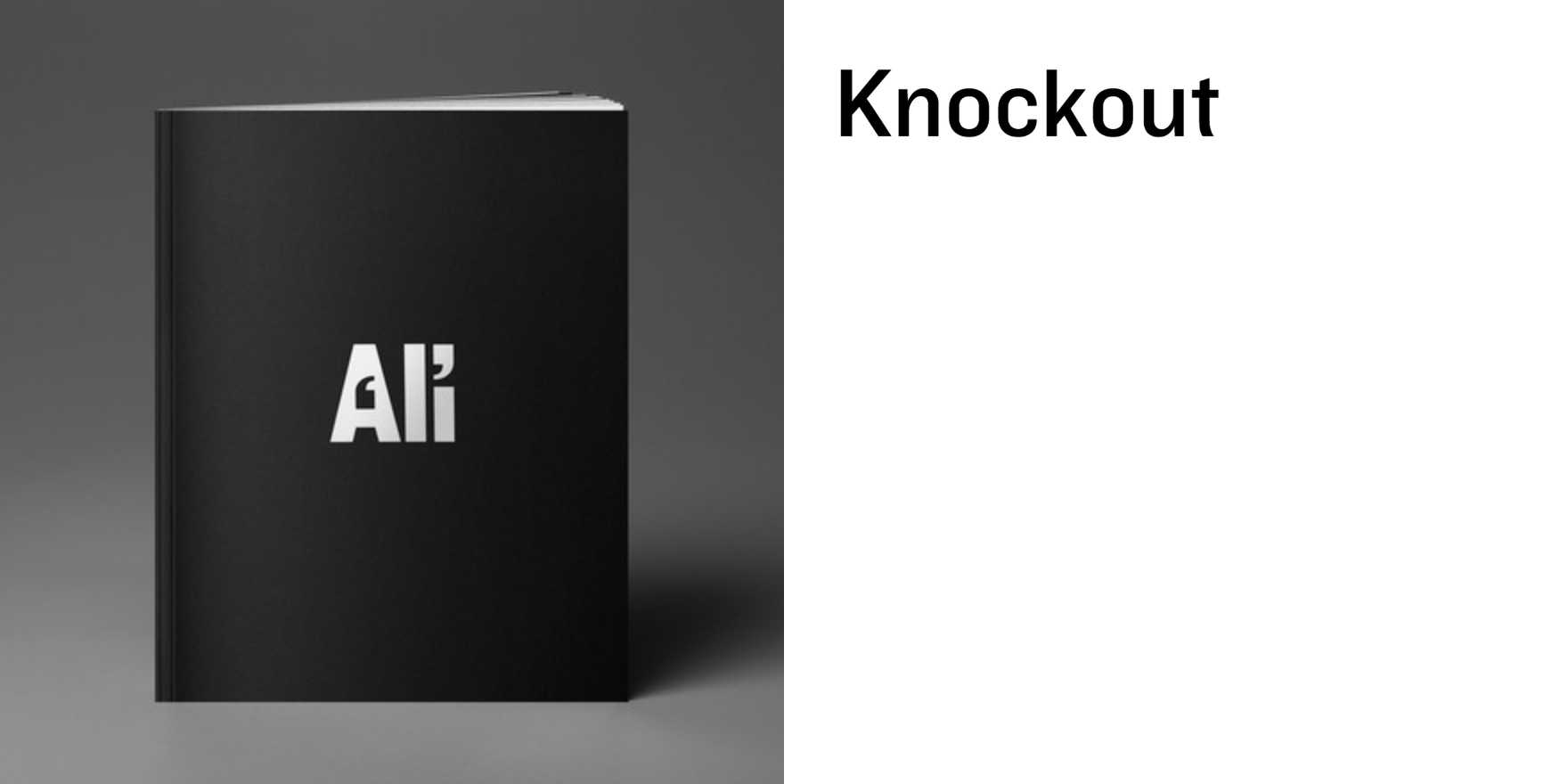 Muhammad Ali (selfinitiated book) Fonts In Use