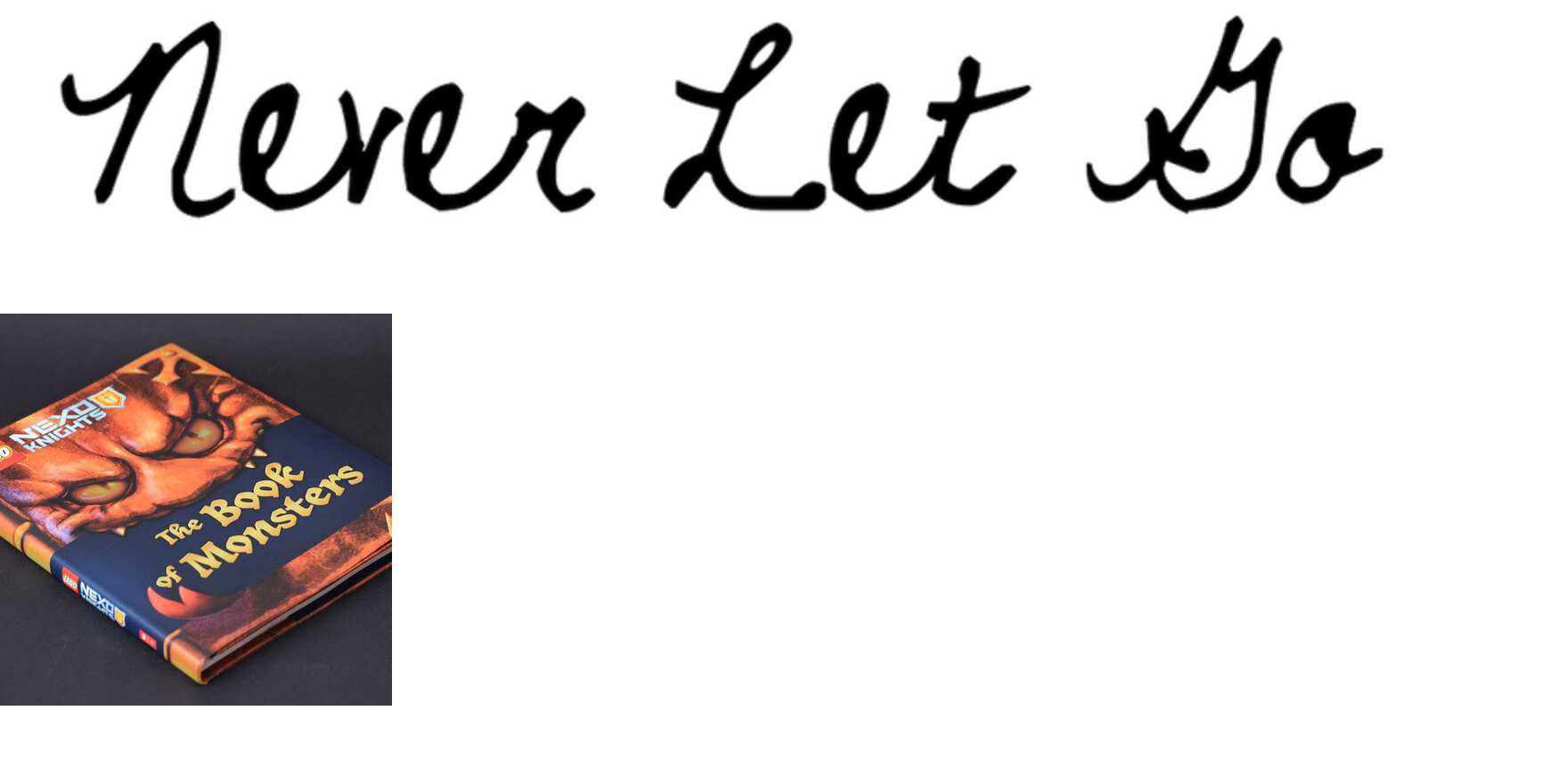 Never Let Go in use - Fonts In Use