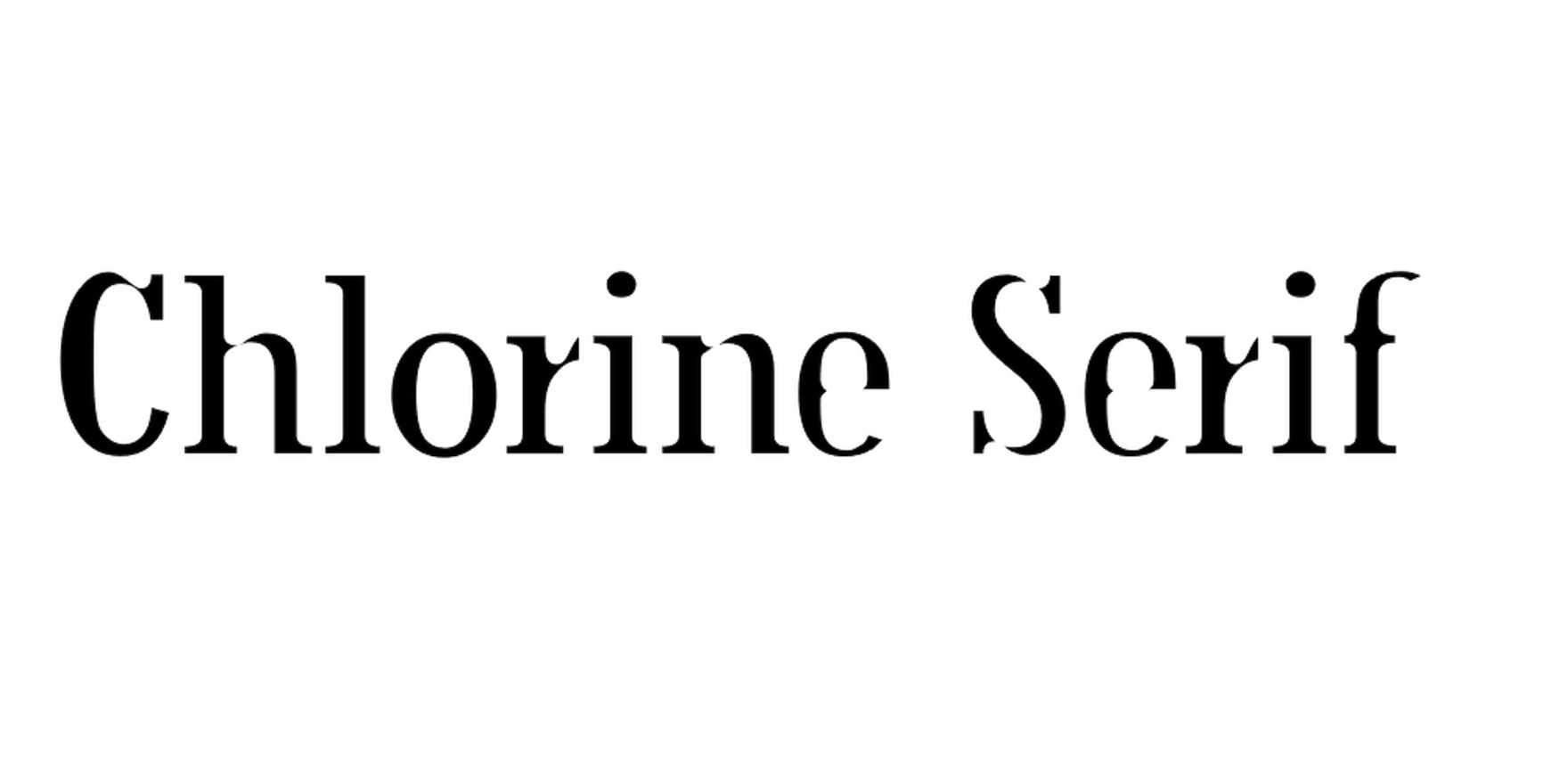 Chlorine Serif in use - Fonts In Use