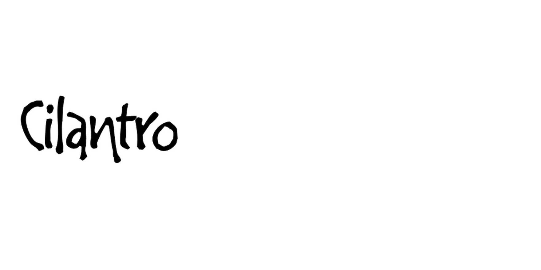 Cilantro in use - Fonts In Use