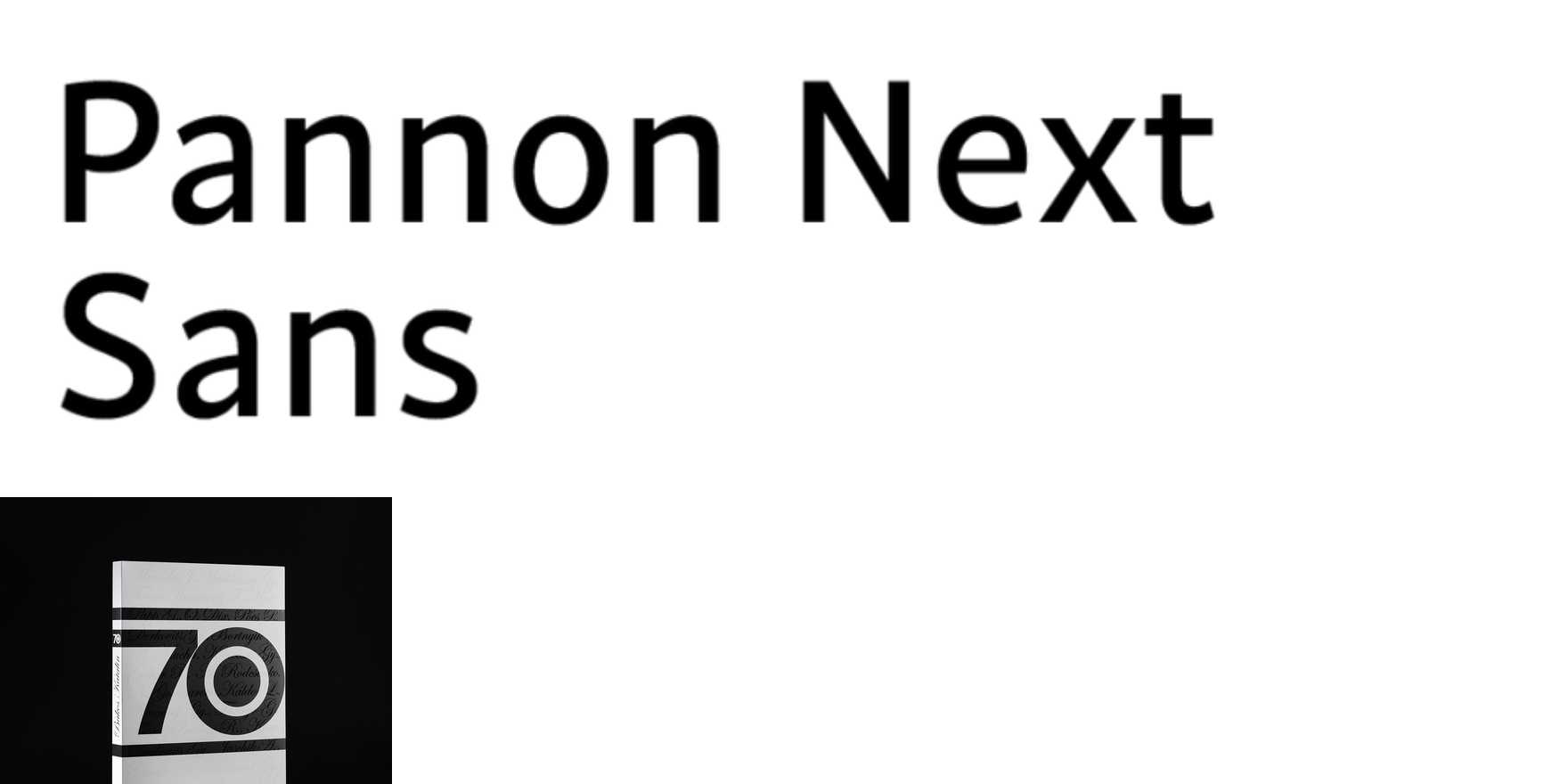 Pannon Next Sans in use Fonts In Use