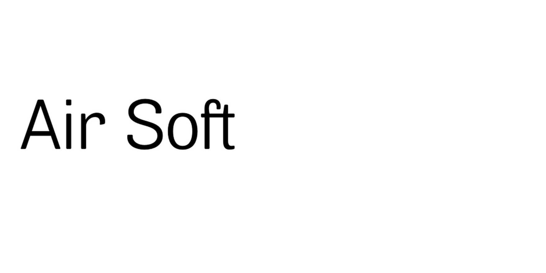 Air Soft in use - Fonts In Use