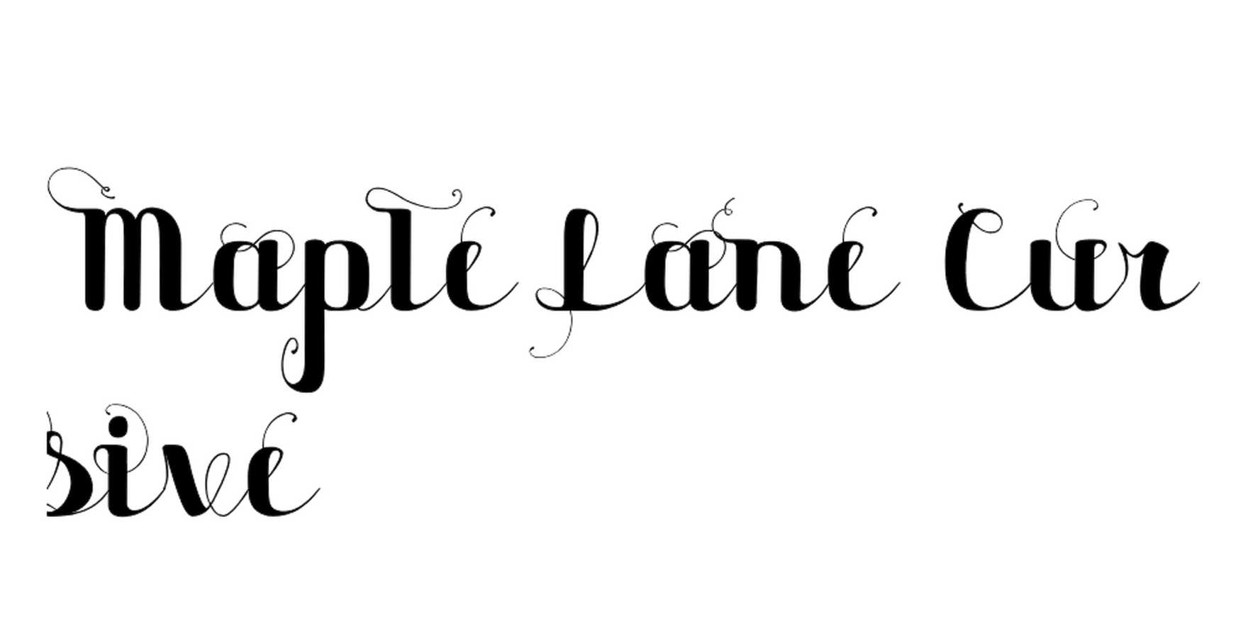 Maple Lane Cursive in use - Fonts In Use