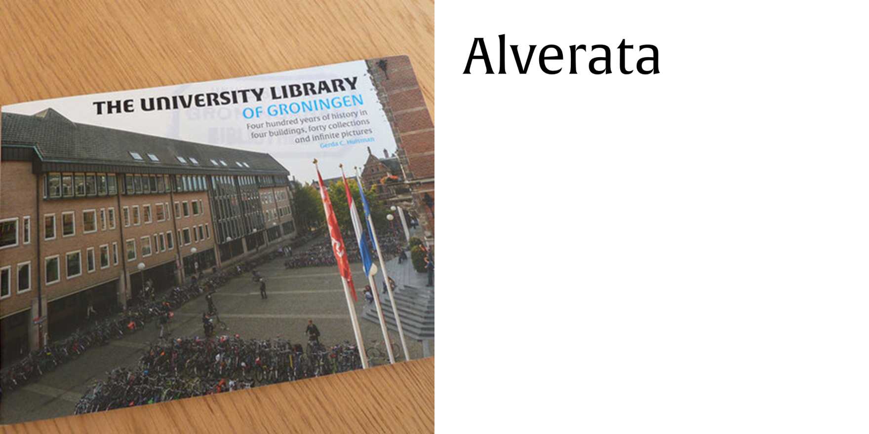 The University Library of Groningen - Fonts In Use