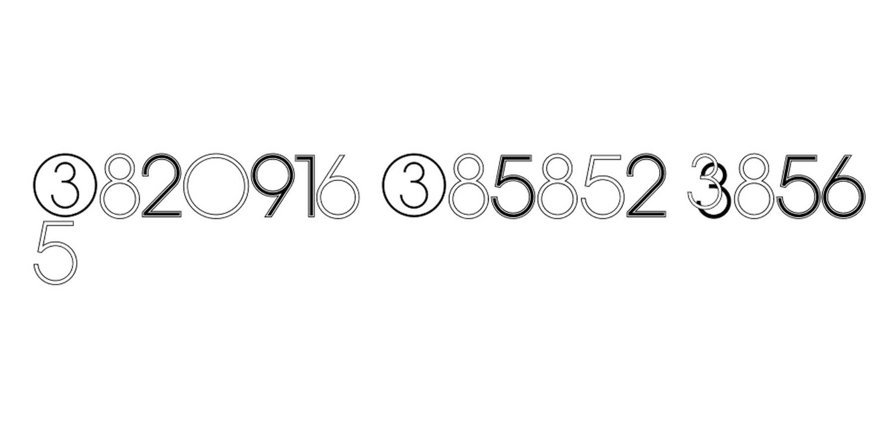 Display Digits Eight in use - Fonts In Use