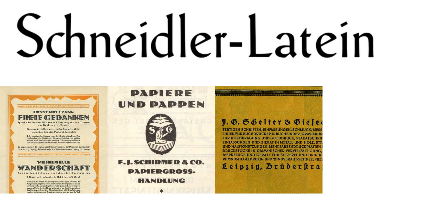 Lateinische Schriftarten