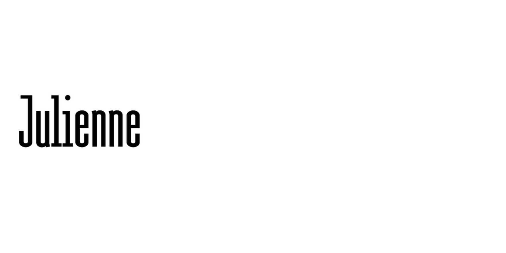 Julienne in use - Fonts In Use