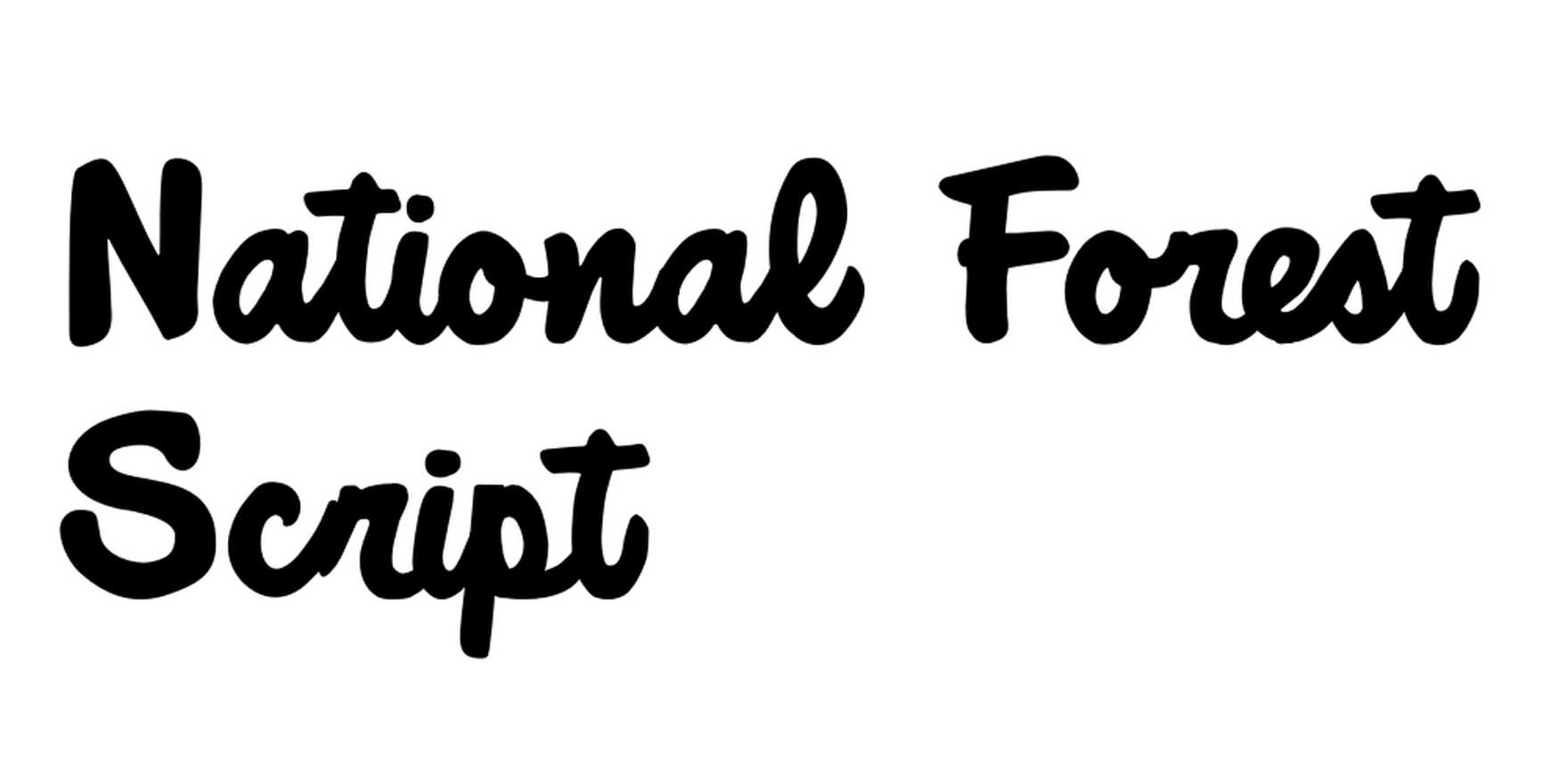 National Forest Script in use - Fonts In Use